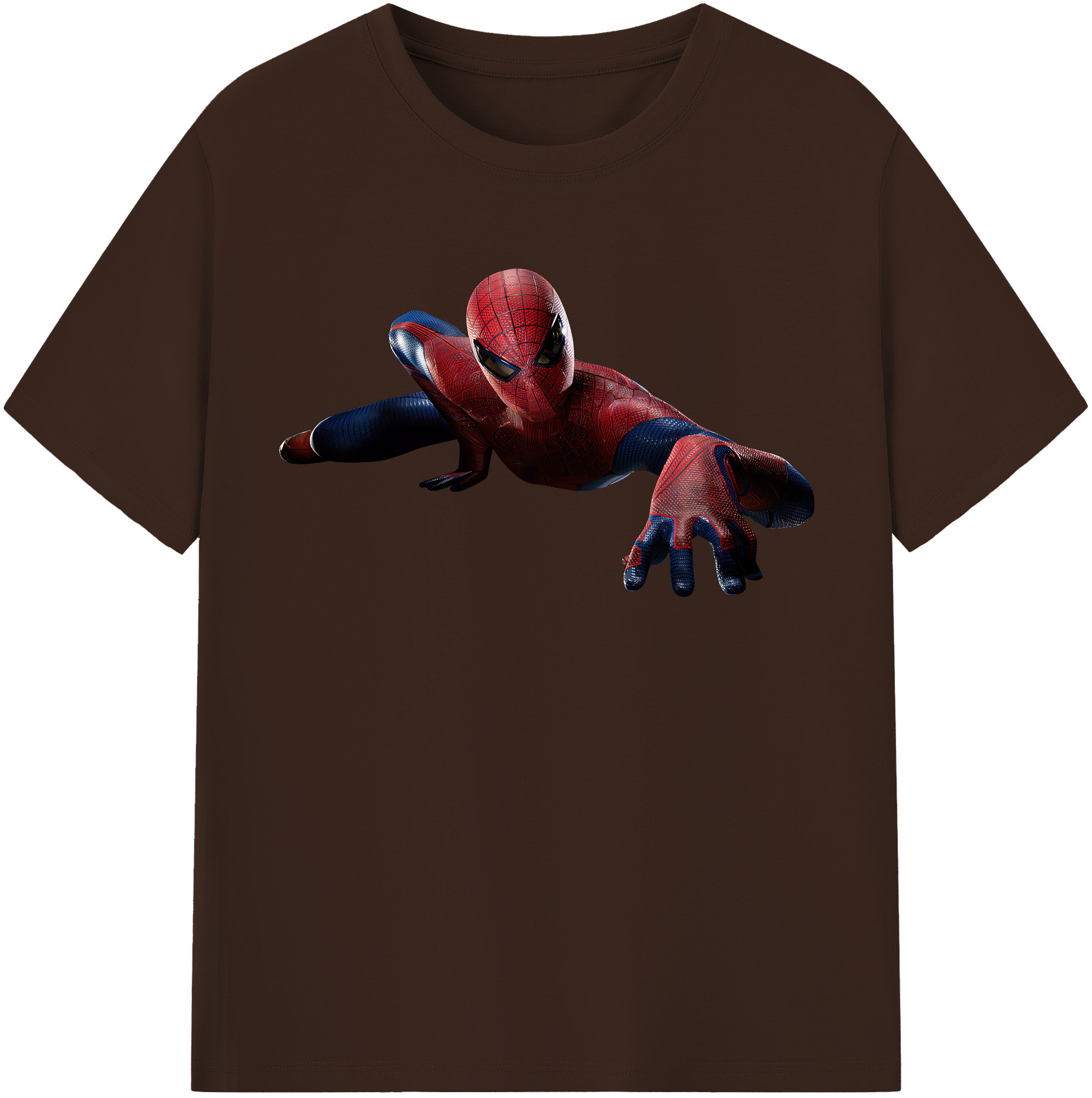 （画像用） Spider Man スパイダーマン 綿100％半袖Tシャツ（フロントプリント）