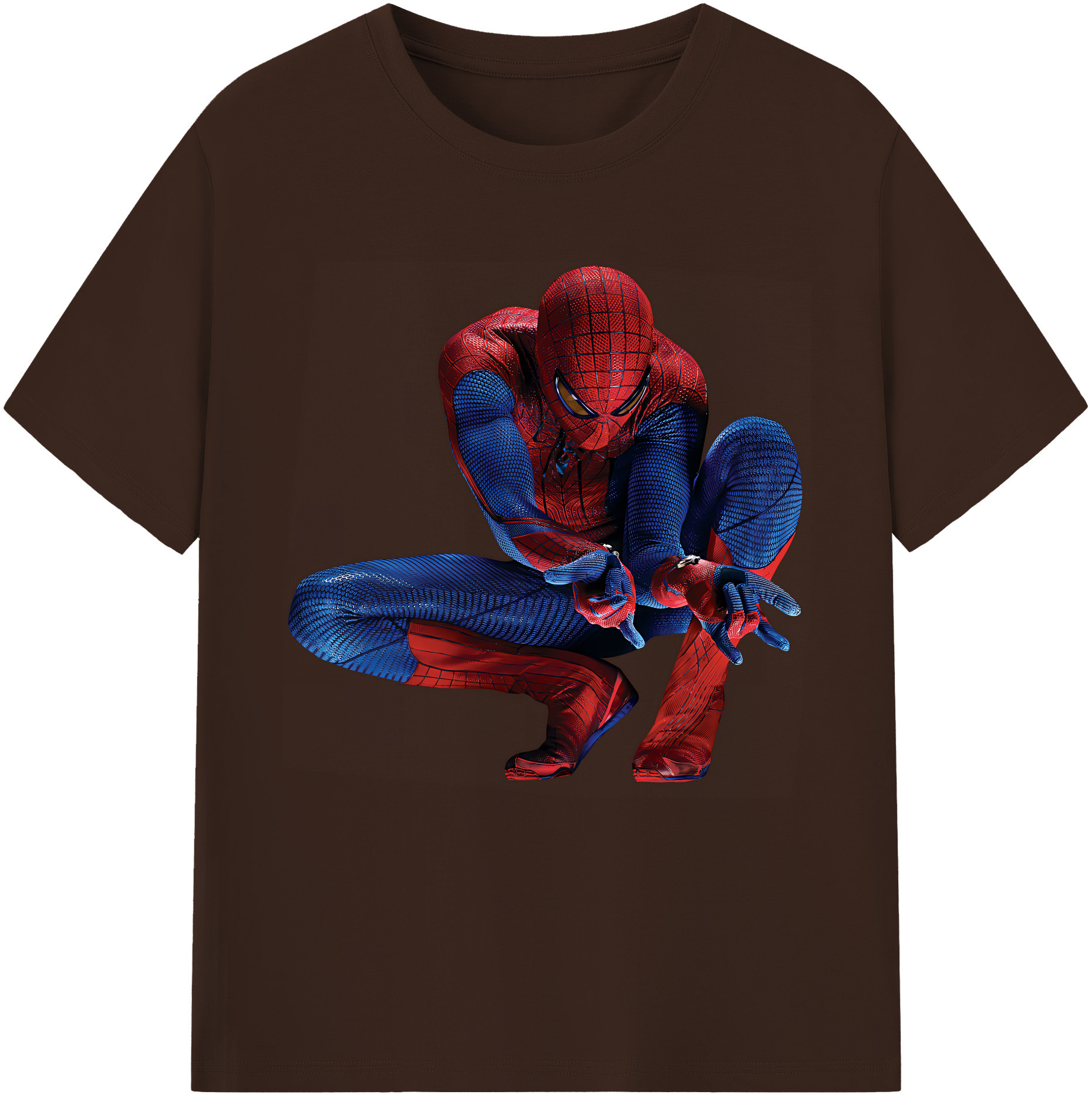 （画像用） Spider Man スパイダーマン 綿100％半袖Tシャツ（フロントプリント）