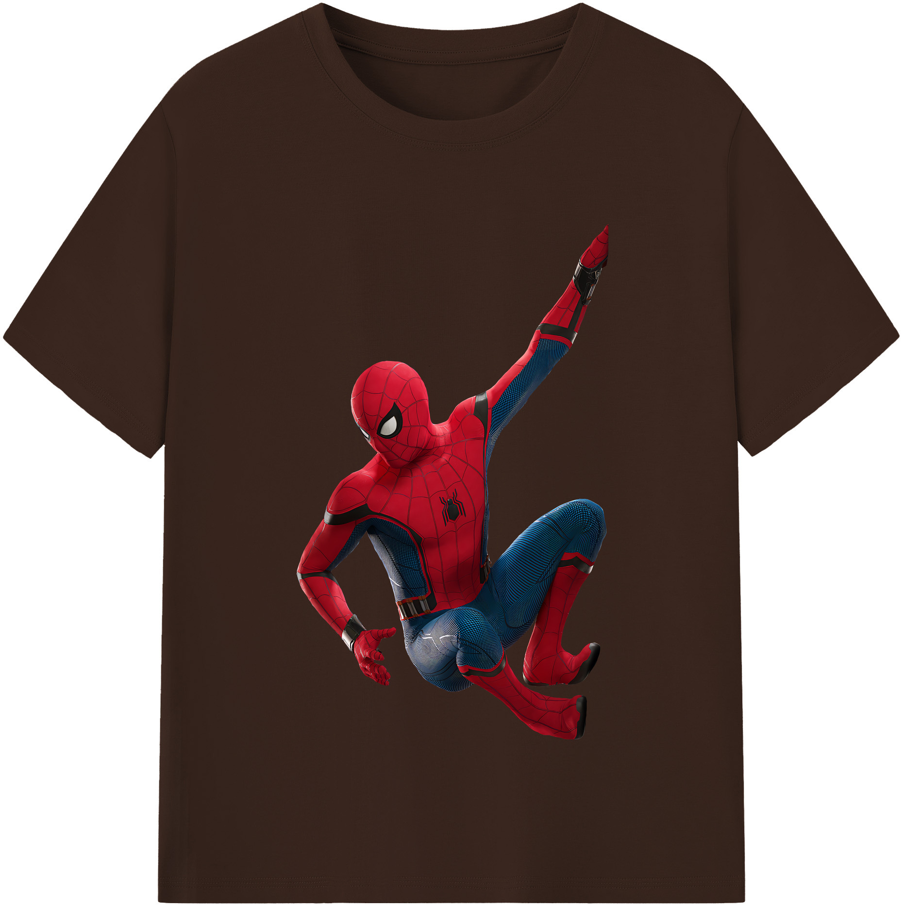 （画像用） Spider Man スパイダーマン 綿100％半袖Tシャツ（フロントプリント）