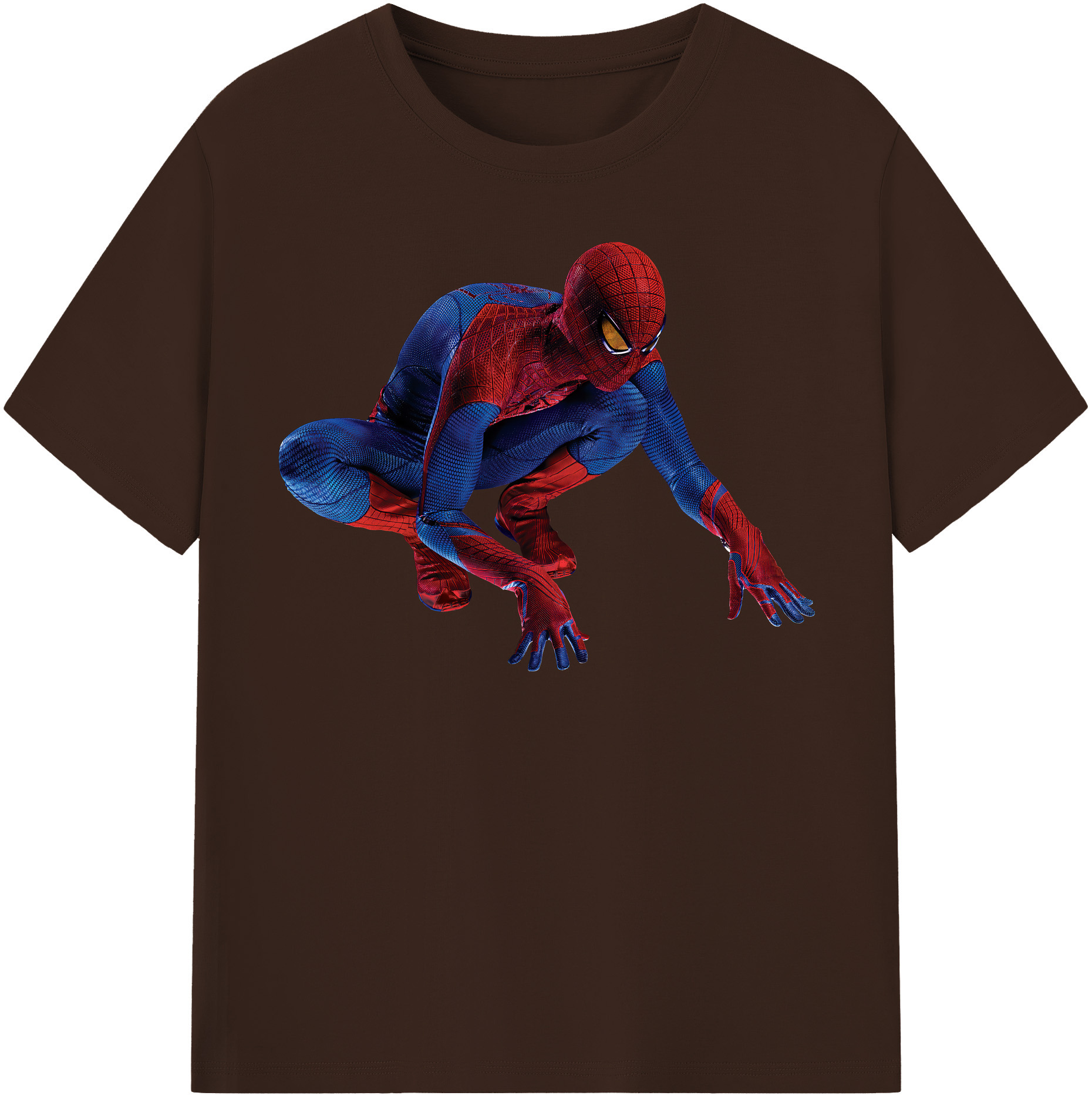 （画像用） Spider Man スパイダーマン 綿100％半袖Tシャツ（フロントプリント）