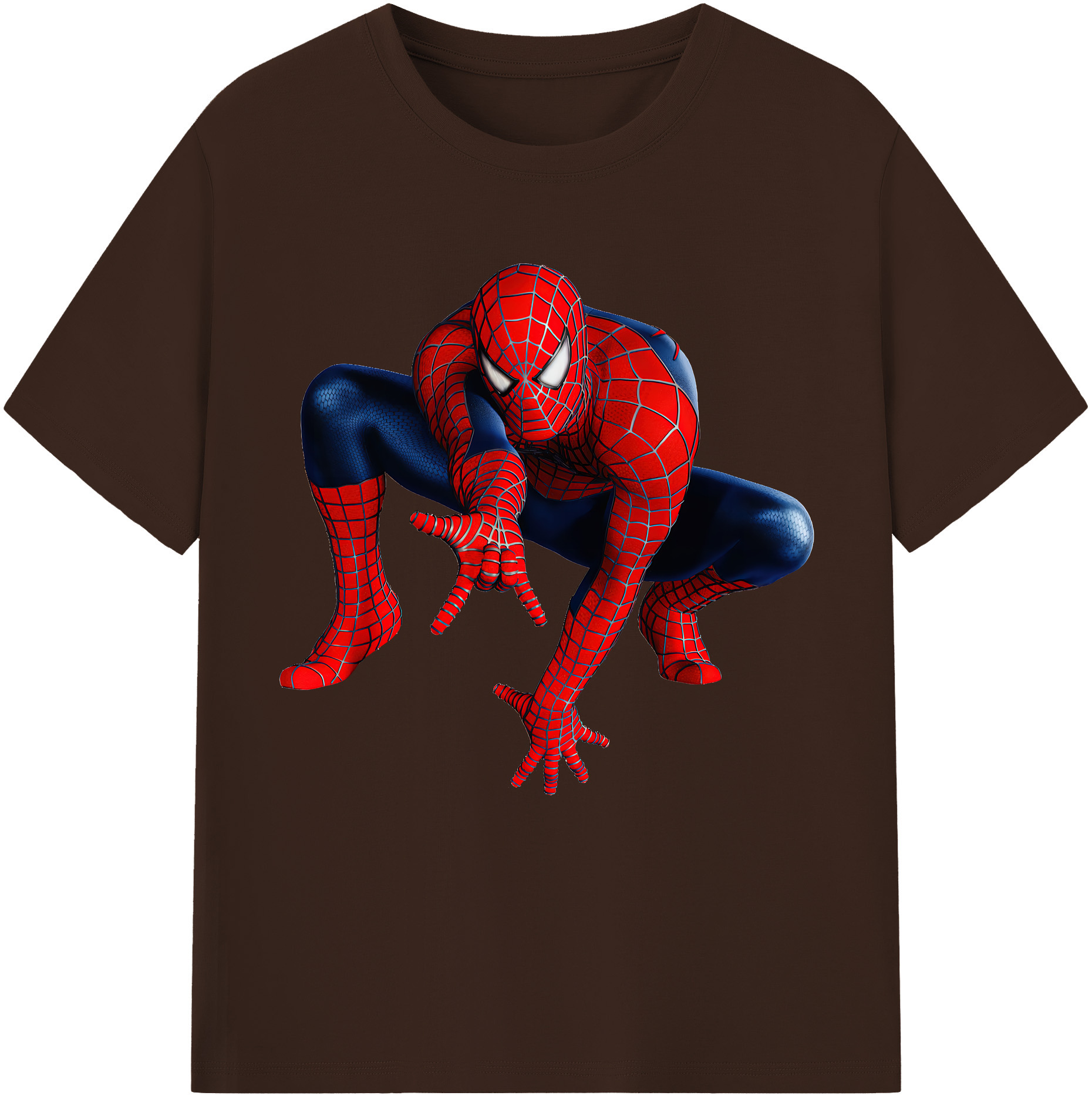 （画像用） Spider Man スパイダーマン 綿100％半袖Tシャツ（フロントプリント）