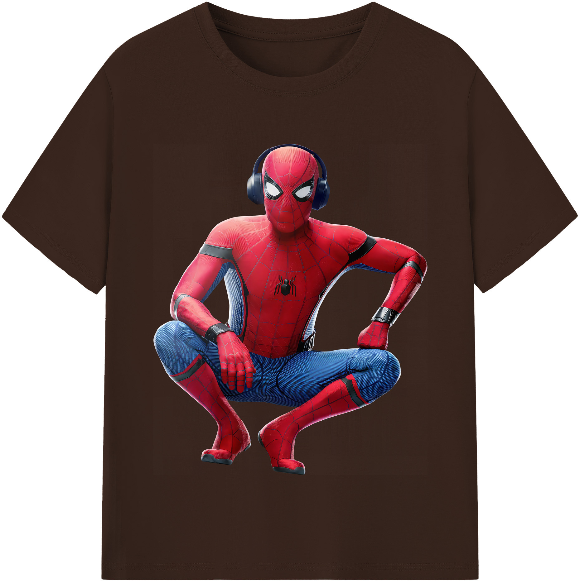 （画像用） Spider Man スパイダーマン 綿100％半袖Tシャツ（フロントプリント）