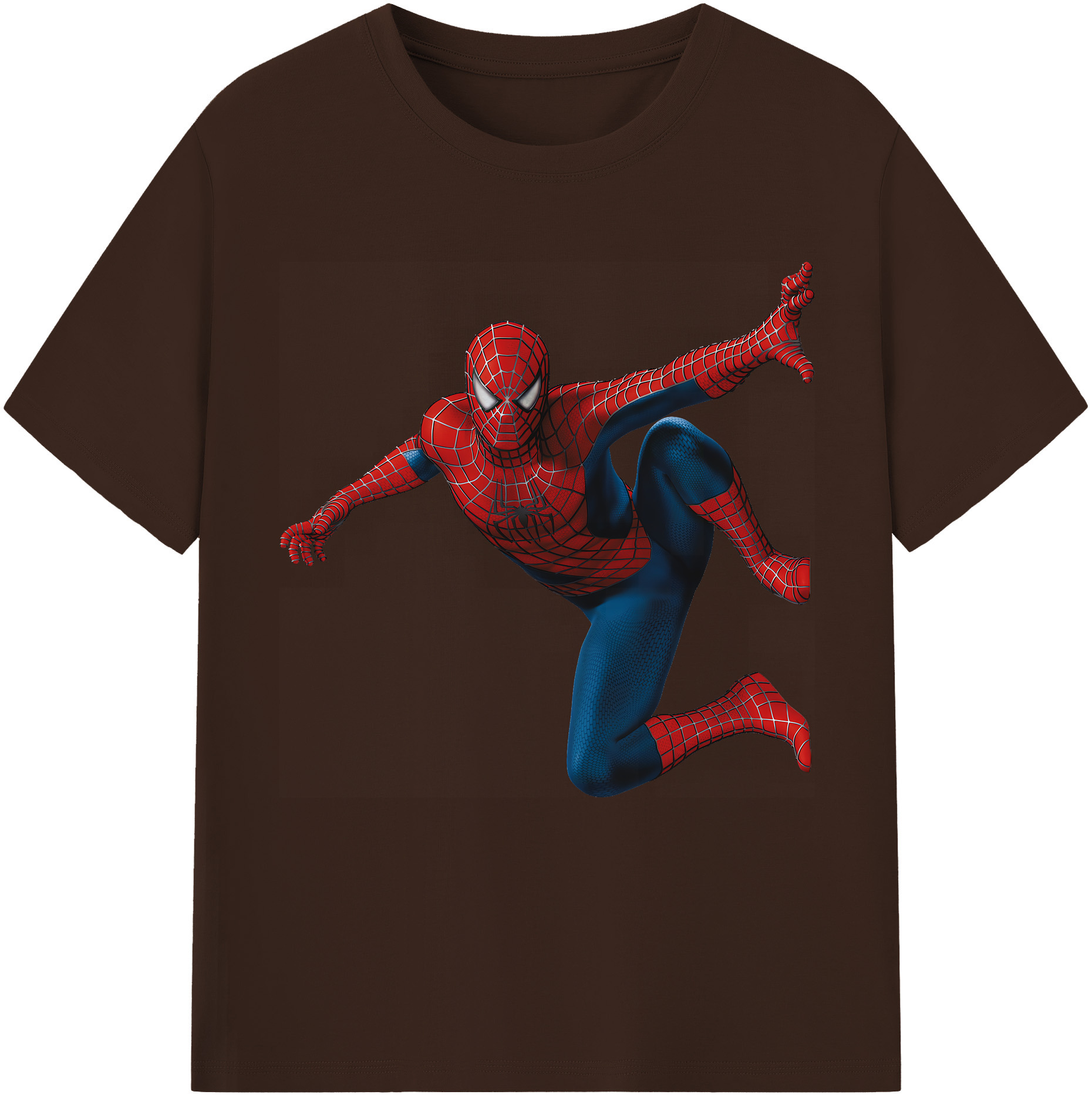（画像用） Spider Man スパイダーマン 綿100％半袖Tシャツ（フロントプリント）
