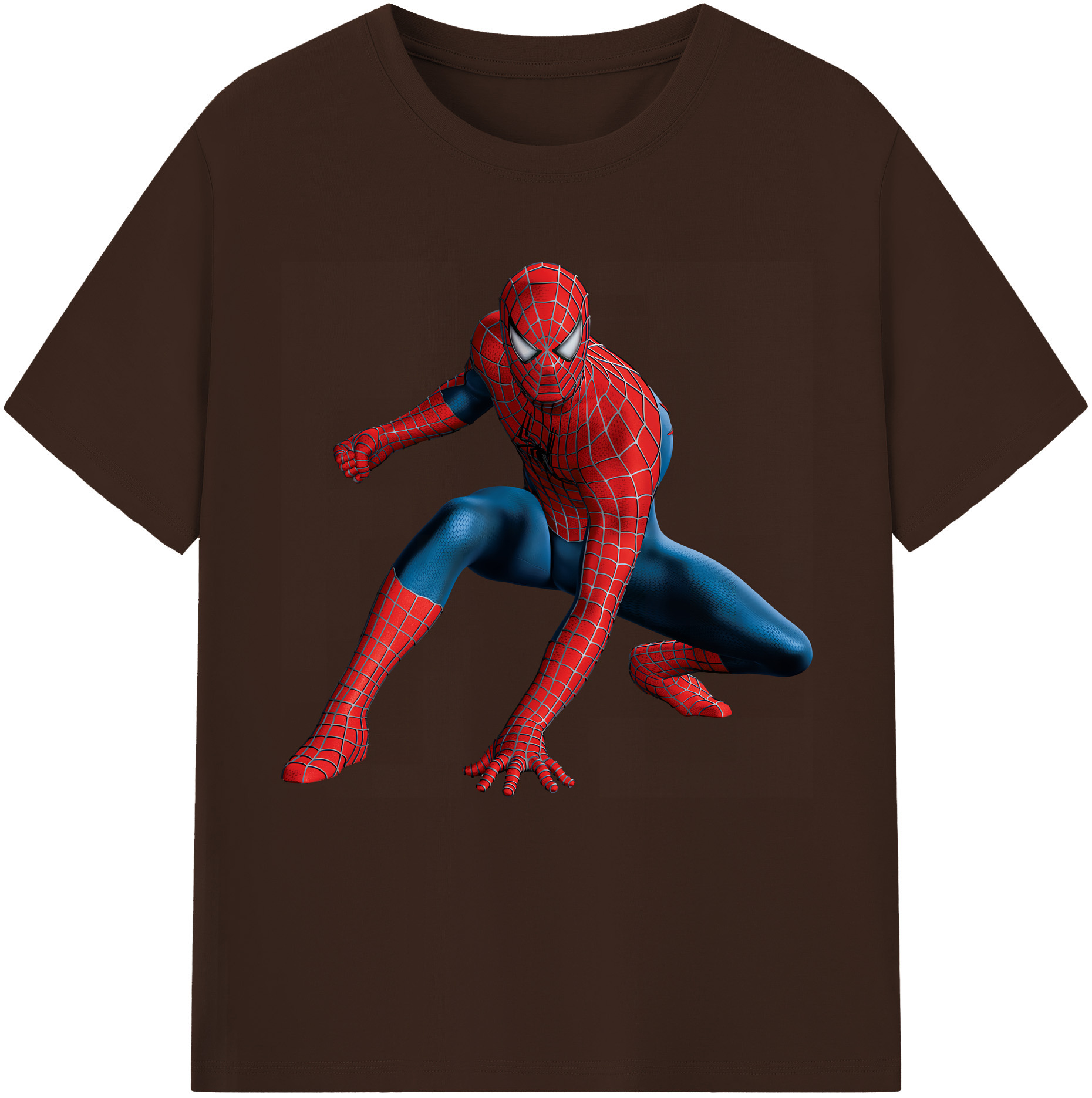（画像用） Spider Man スパイダーマン 綿100％半袖Tシャツ（フロントプリント）
