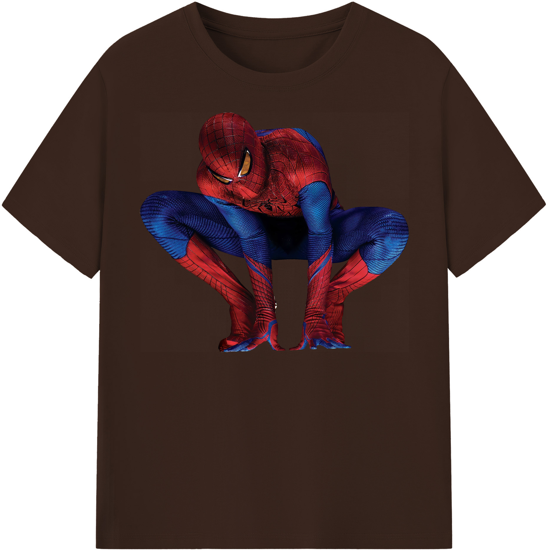（画像用） Spider Man スパイダーマン 綿100％半袖Tシャツ（フロントプリント）