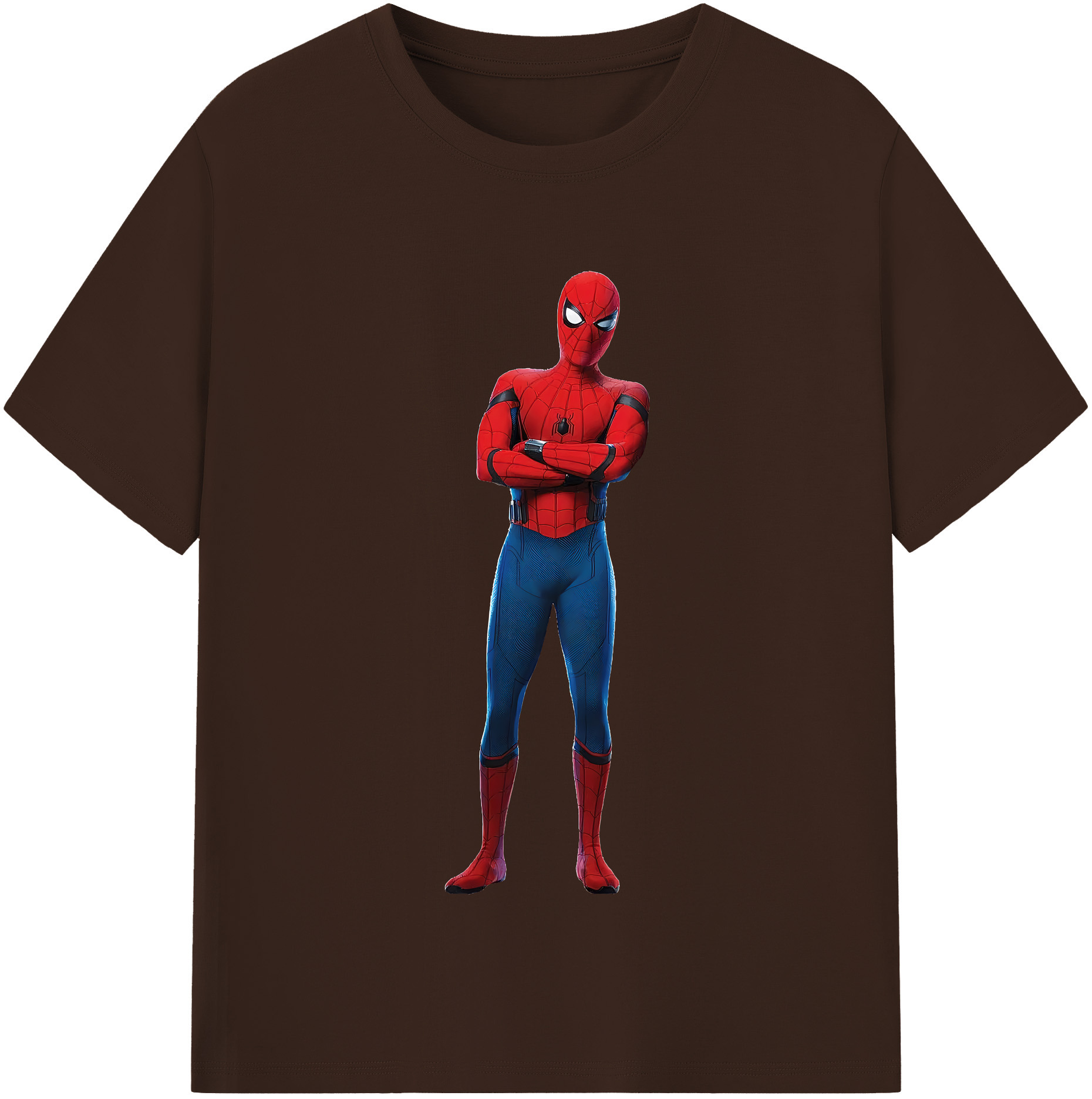 （画像用） Spider Man スパイダーマン 綿100％半袖Tシャツ（フロントプリント）