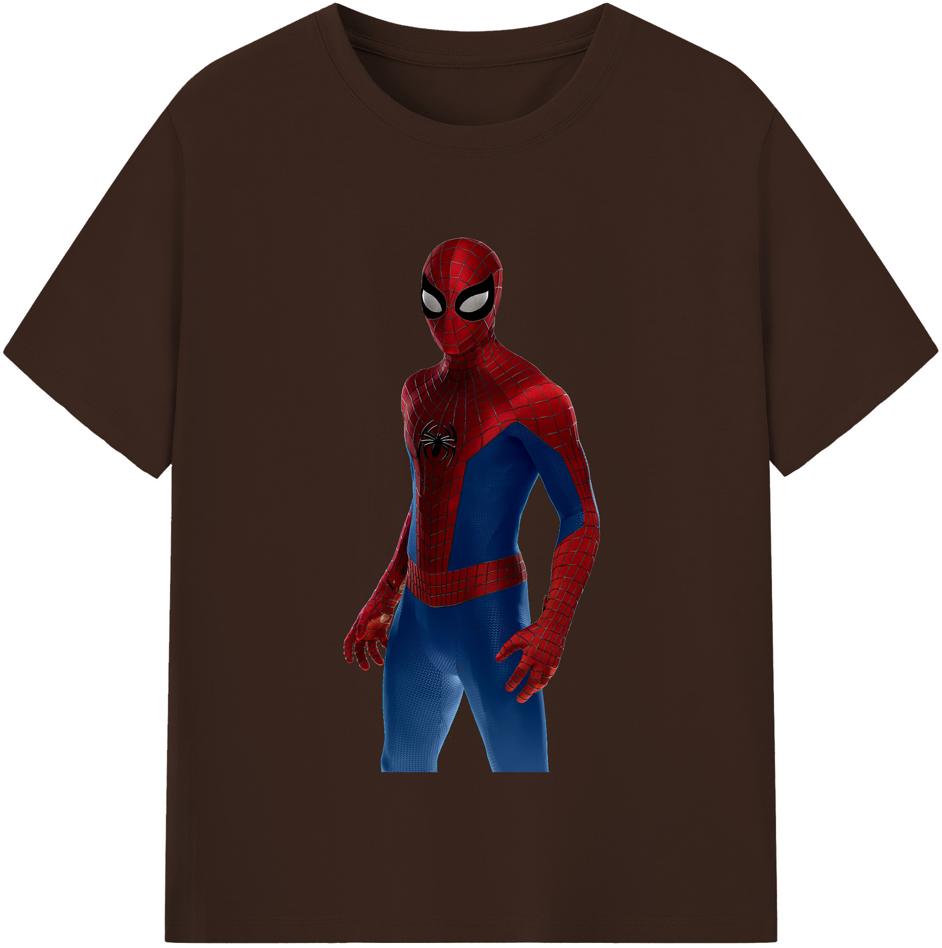 （画像用） Spider Man スパイダーマン 綿100％半袖Tシャツ（フロントプリント）