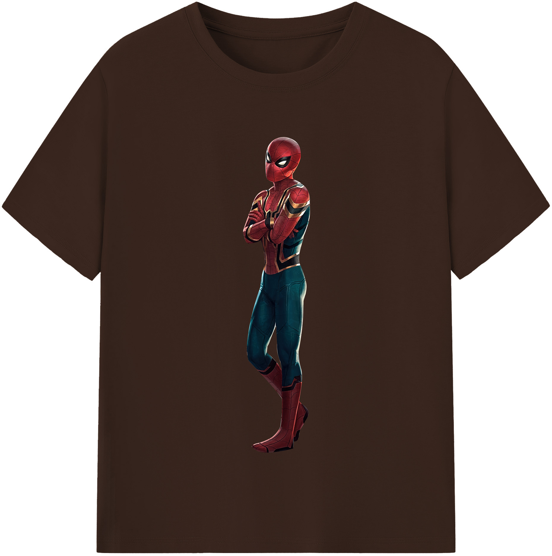 （画像用） Spider Man スパイダーマン 綿100％半袖Tシャツ（フロントプリント）