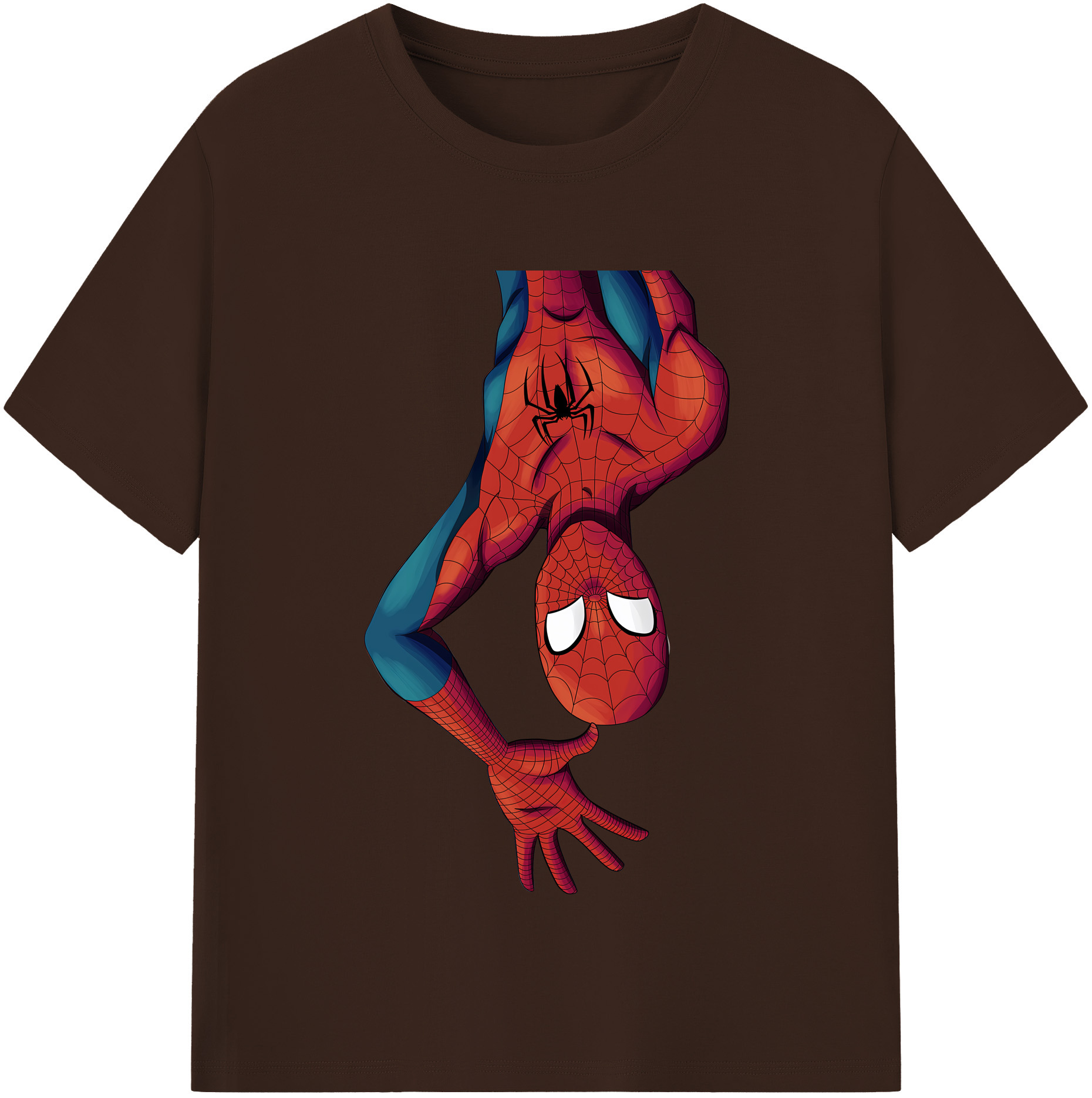（画像用） Spider Man スパイダーマン 綿100％半袖Tシャツ（フロントプリント）