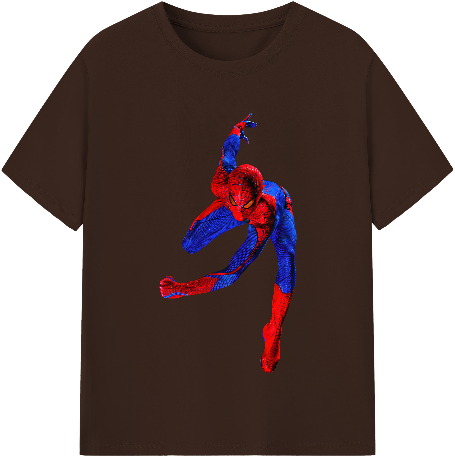 （画像用） Spider Man スパイダーマン 綿100％半袖Tシャツ（フロントプリント）