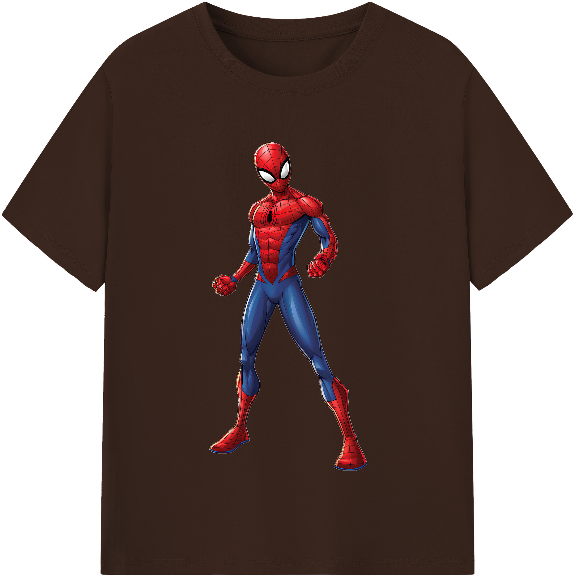 （画像用） Spider Man スパイダーマン 綿100％半袖Tシャツ（フロントプリント）