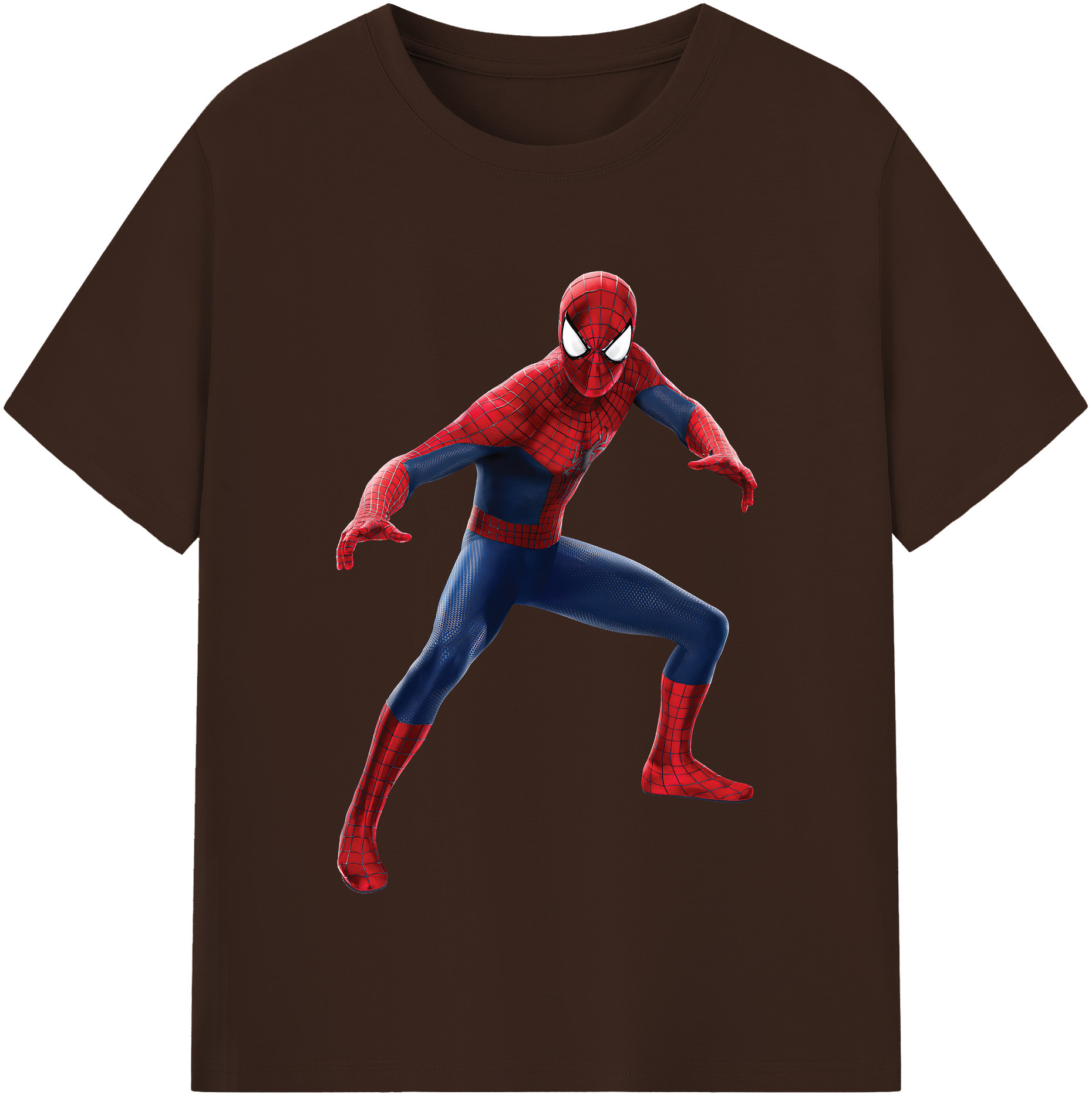 （画像用） Spider Man スパイダーマン 綿100％半袖Tシャツ（フロントプリント）