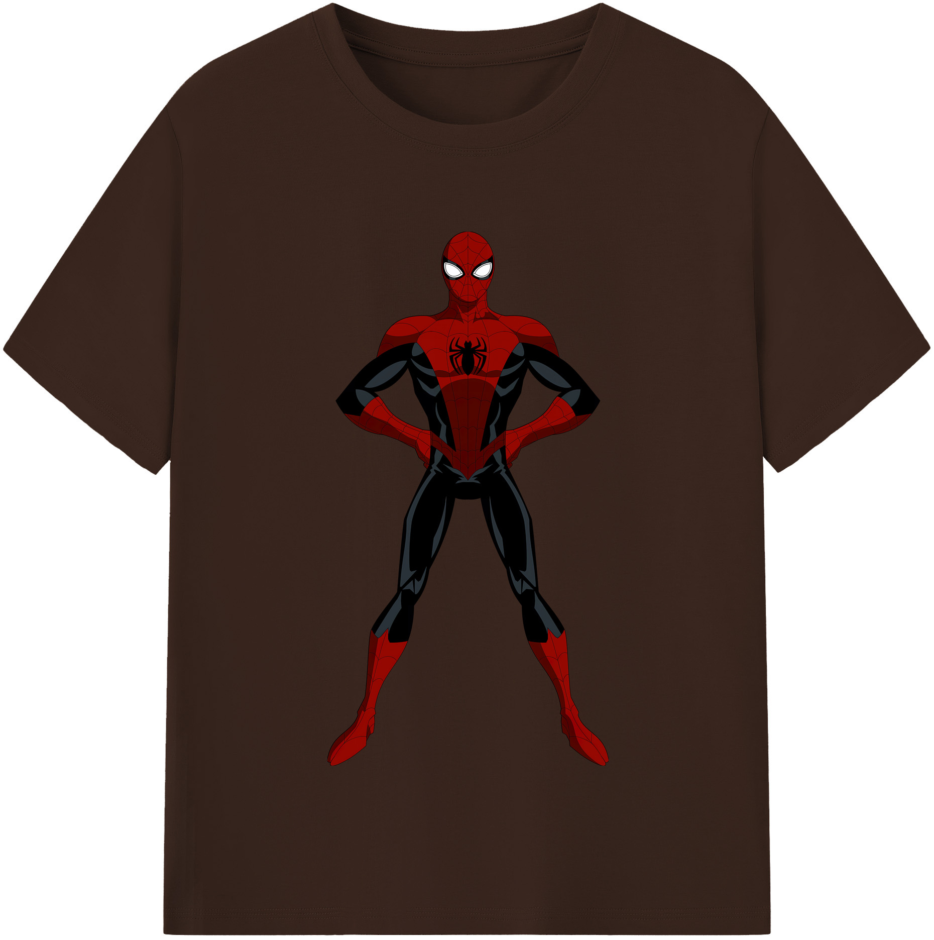 （画像用） Spider Man スパイダーマン 綿100％半袖Tシャツ（フロントプリント）