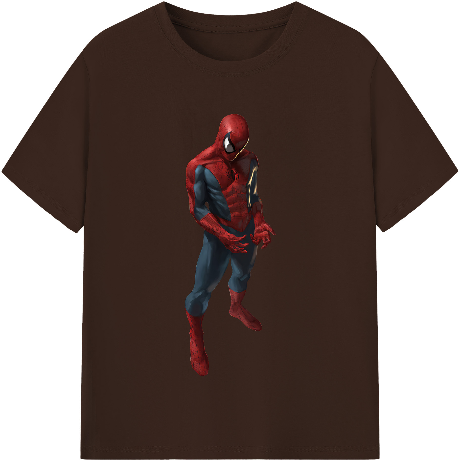 （画像用） Spider Man スパイダーマン 綿100％半袖Tシャツ（フロントプリント）