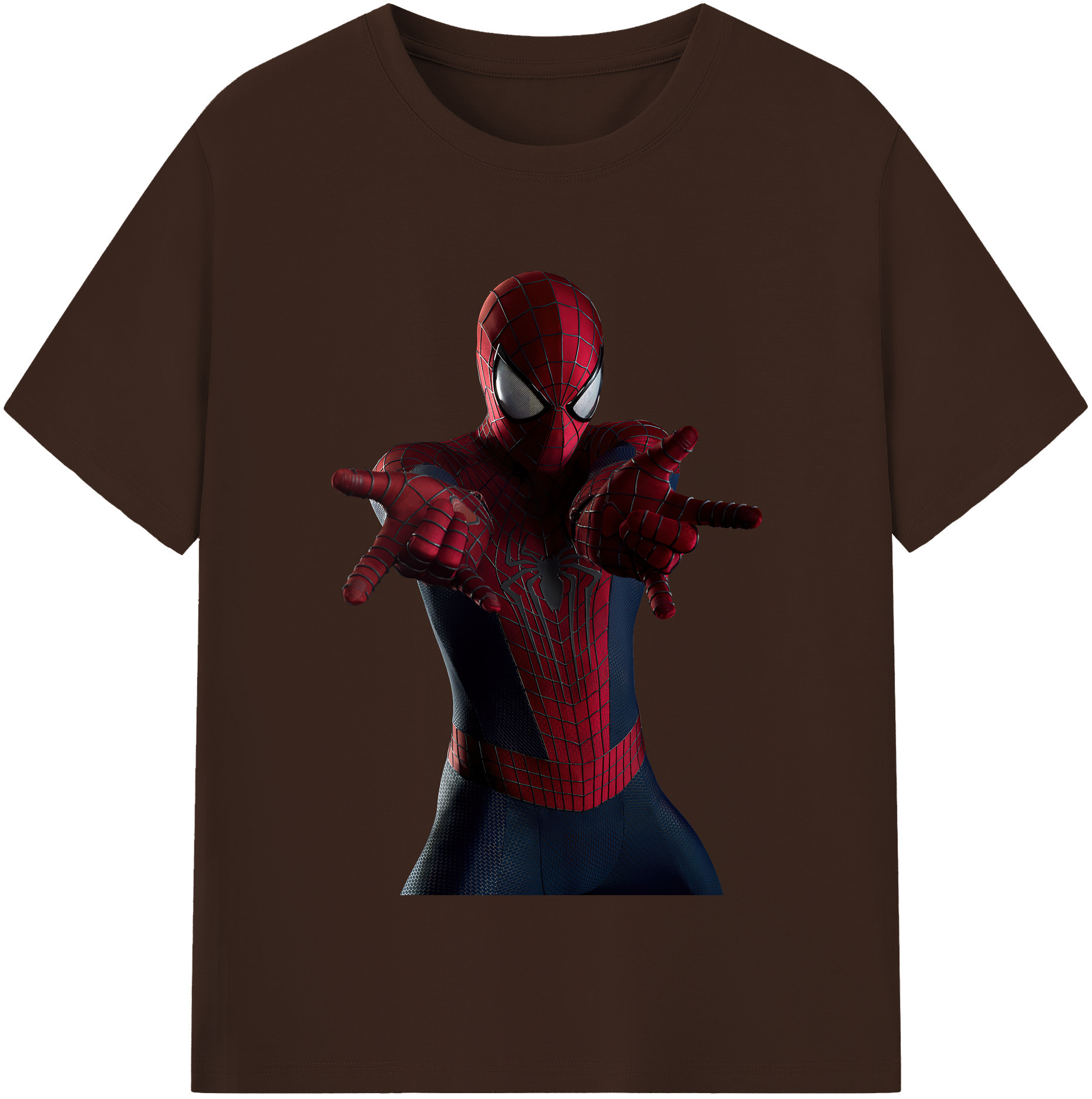 （画像用） Spider Man スパイダーマン 綿100％半袖Tシャツ（フロントプリント）