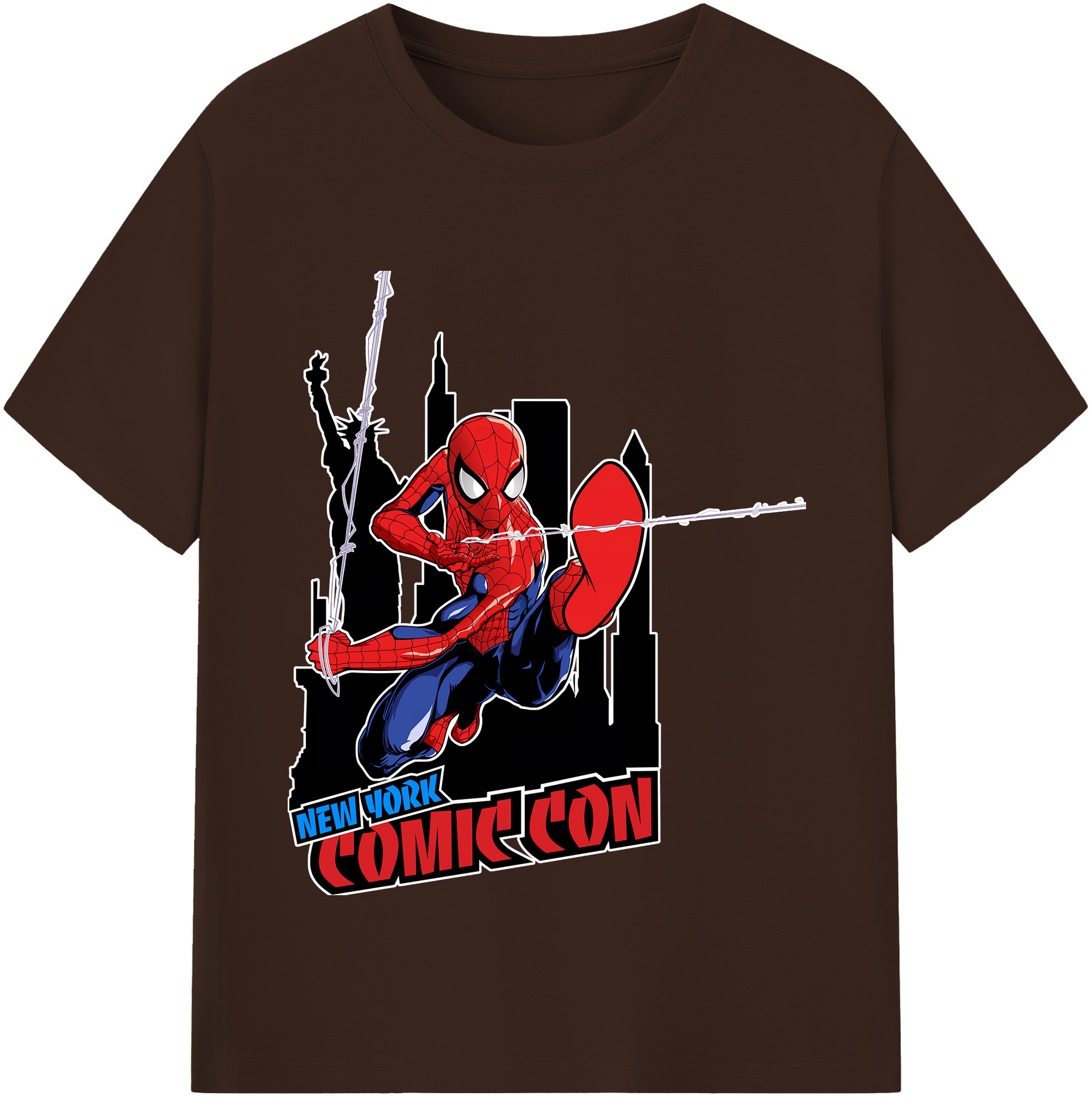 （画像用） Spider Man スパイダーマン 綿100％半袖Tシャツ（フロントプリント）