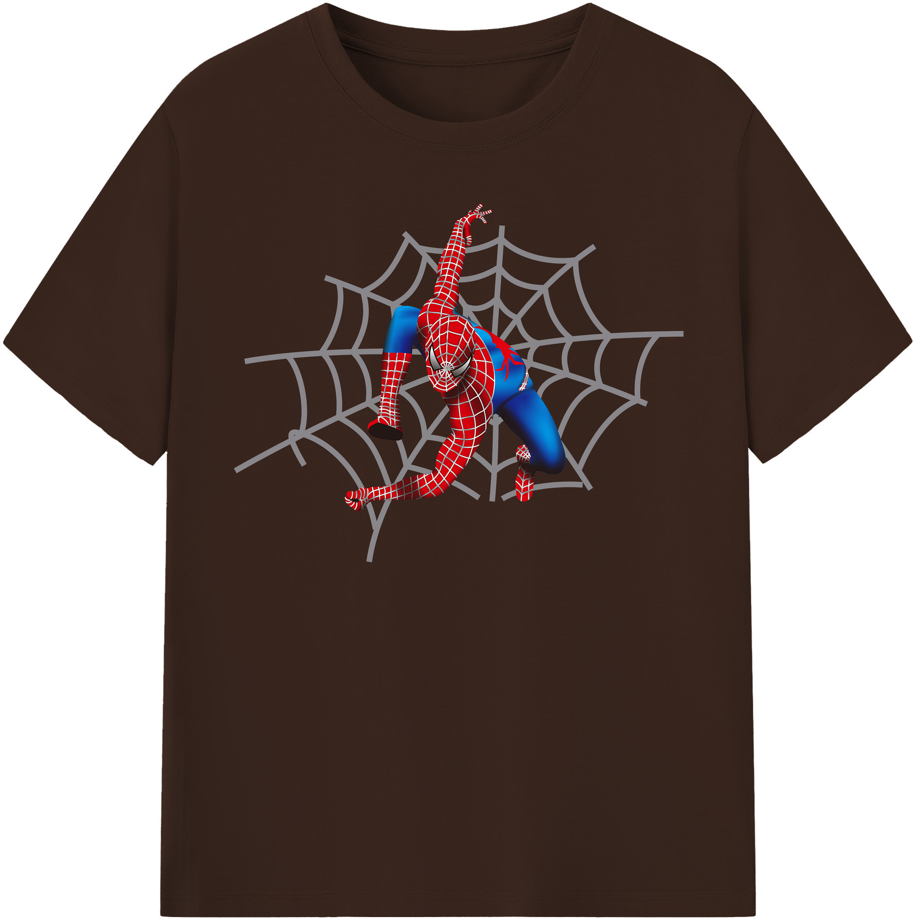 （画像用） Spider Man スパイダーマン 綿100％半袖Tシャツ（フロントプリント）