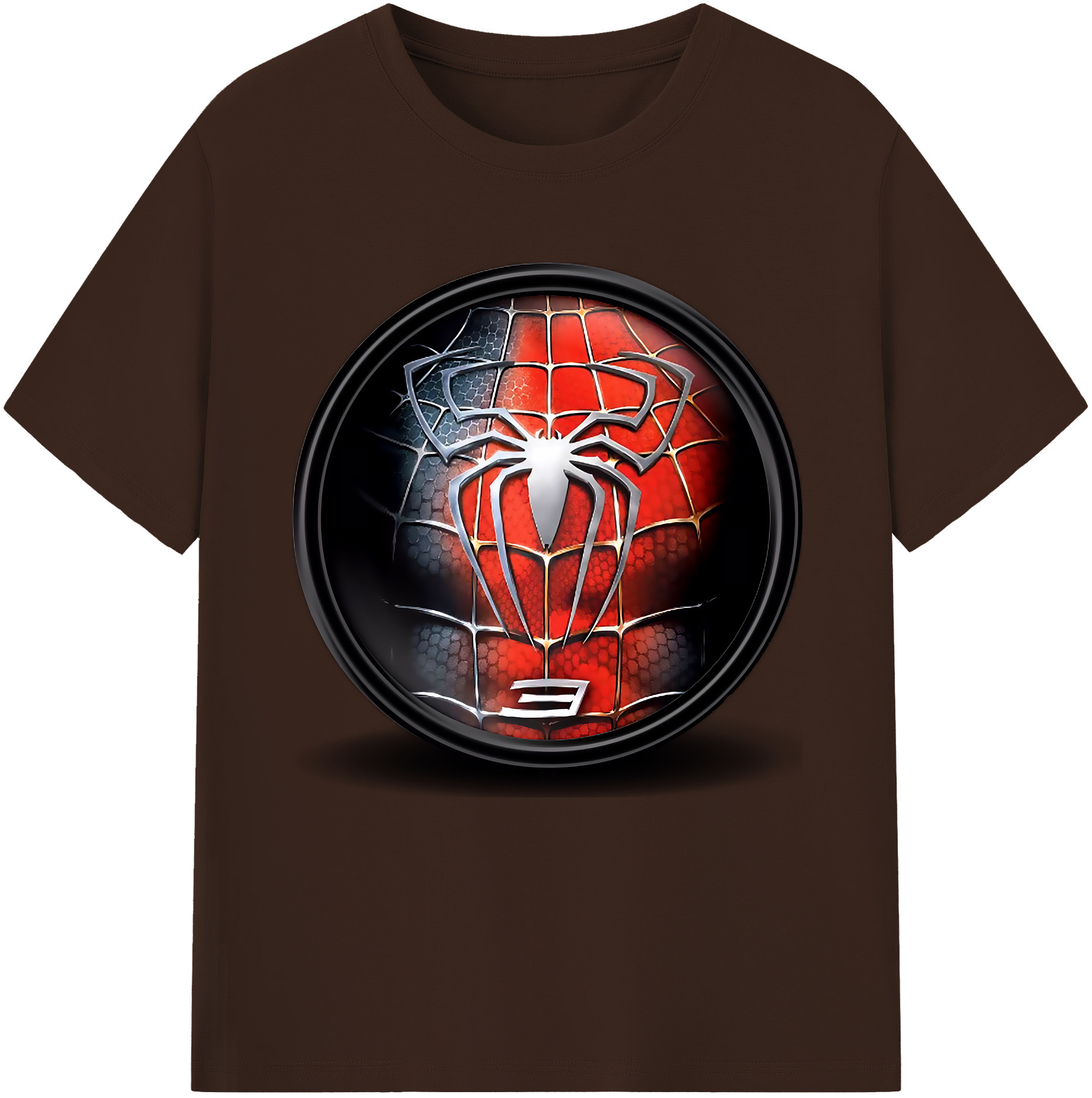 （画像用） Spider Man スパイダーマン 綿100％半袖Tシャツ（フロントプリント）