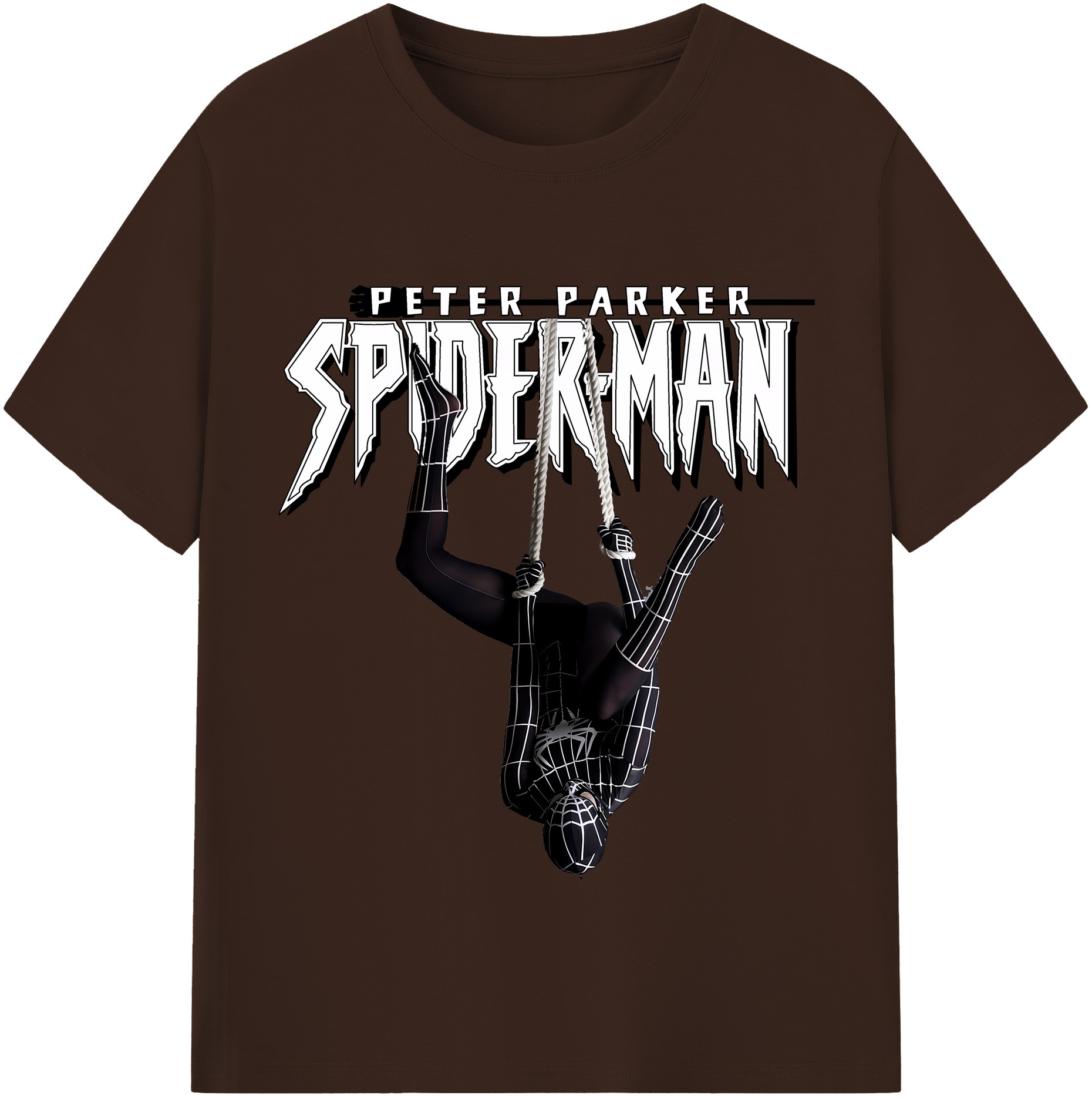 （画像用） Spider Man スパイダーマン 綿100％半袖Tシャツ（フロントプリント）