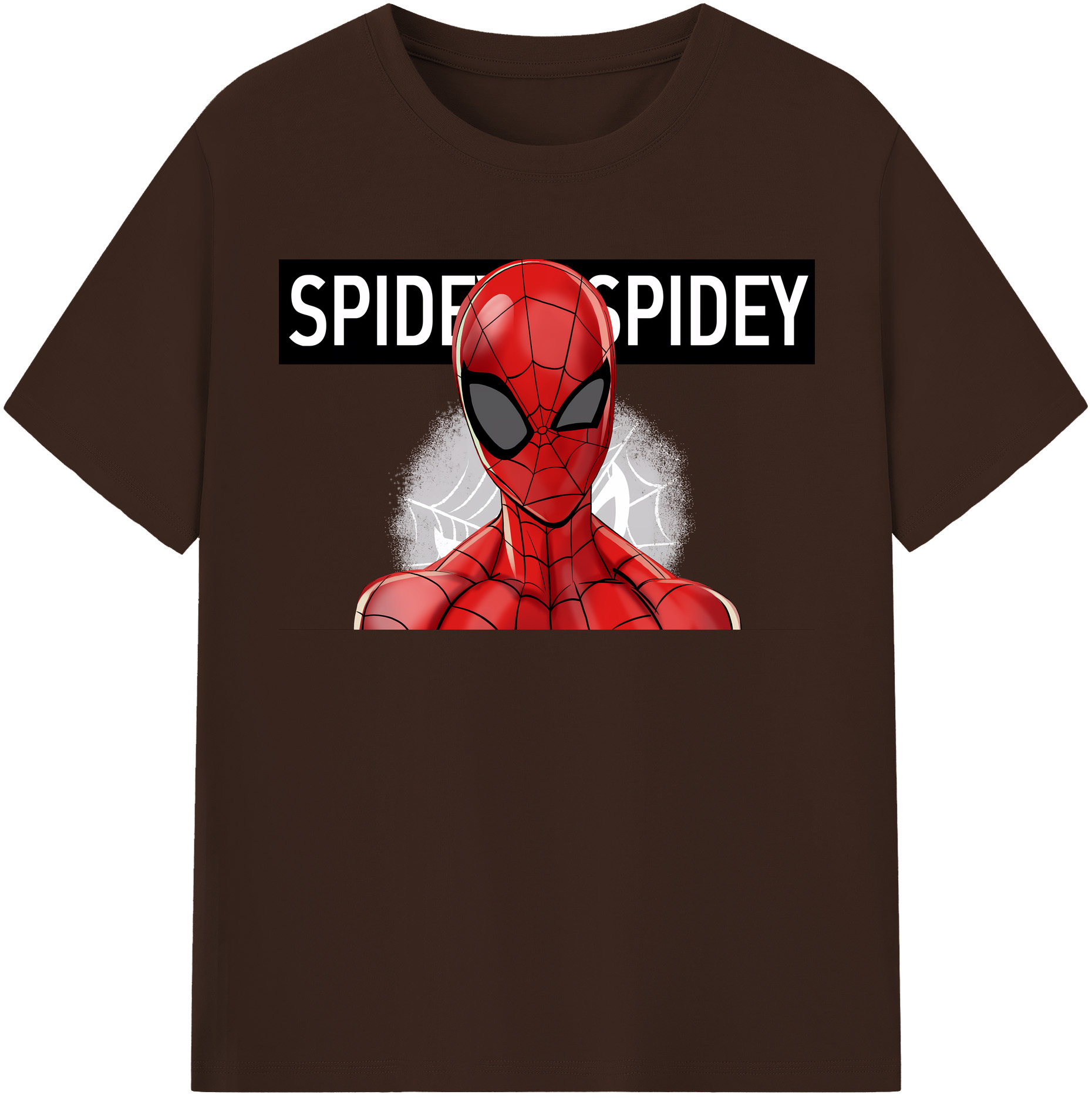 （画像用） Spider Man スパイダーマン 綿100％半袖Tシャツ（フロントプリント）
