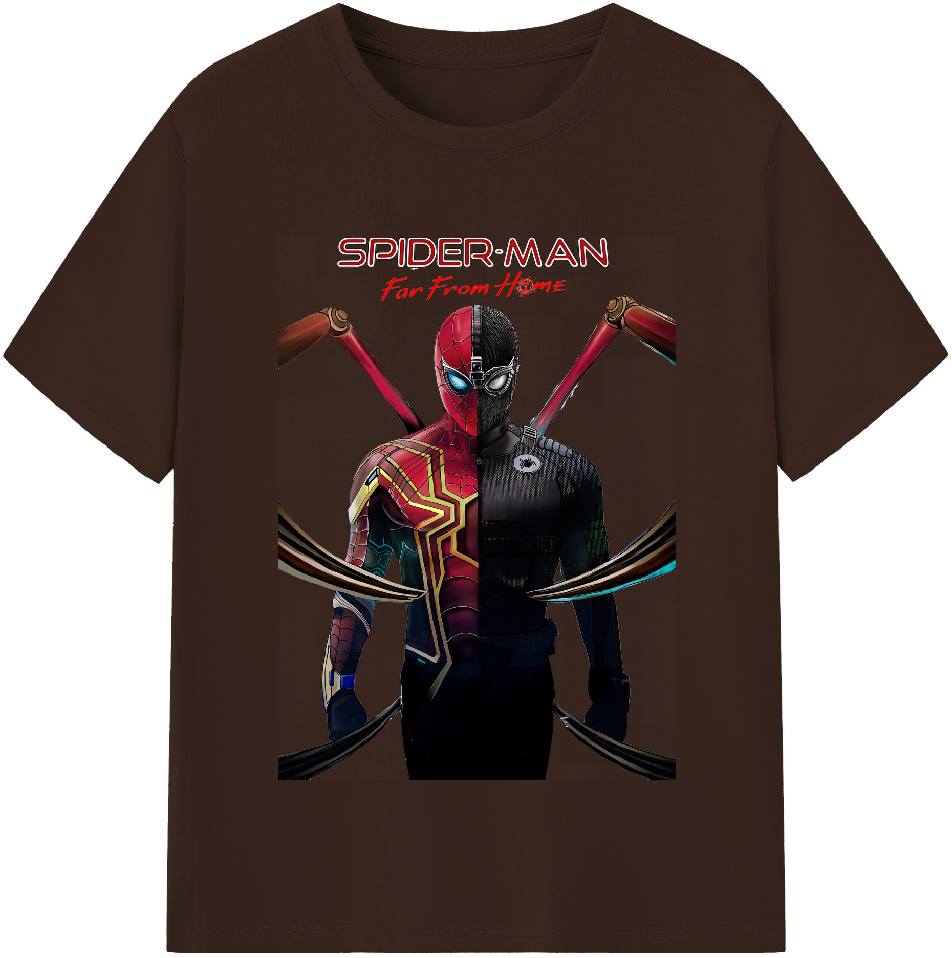 Spider Man スパイダーマン 綿100％半袖Tシャツ（フロントプリント）