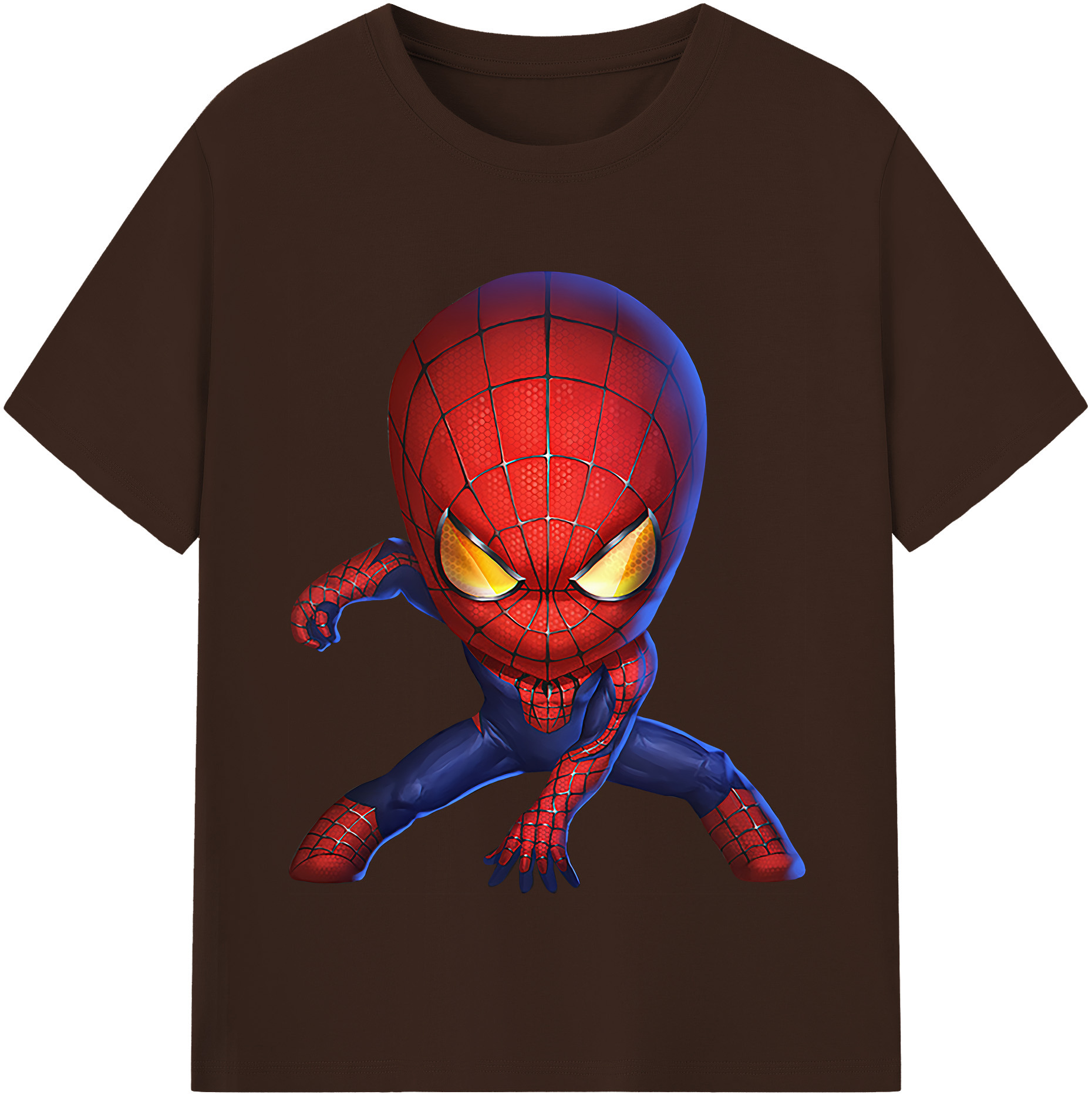 （画像用） Spider Man スパイダーマン 綿100％半袖Tシャツ（フロントプリント）