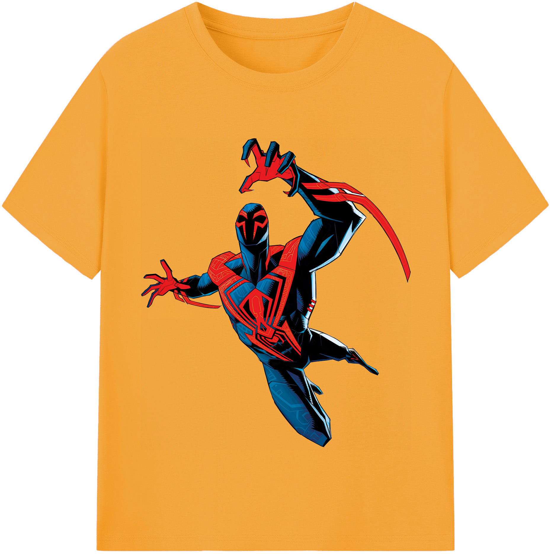 （画像用） Spider Man スパイダーマン 綿100％半袖Tシャツ（フロントプリント）