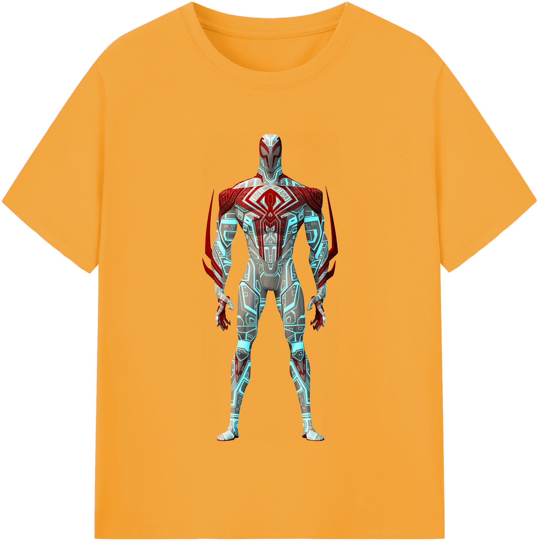 （画像用） Spider Man スパイダーマン 綿100％半袖Tシャツ（フロントプリント）