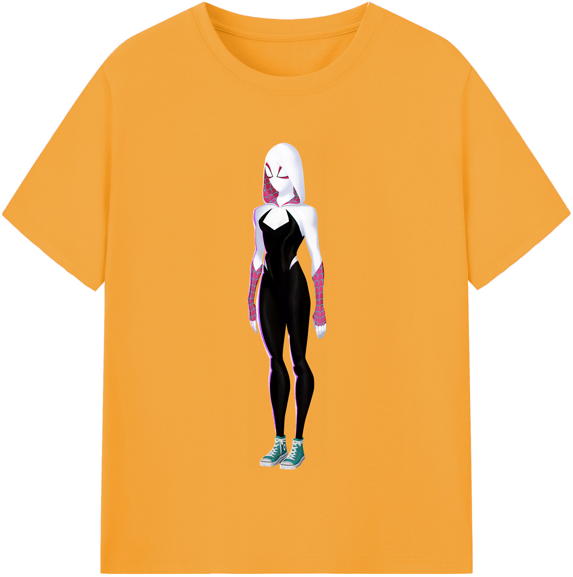 （画像用） Spider Man スパイダーマン 綿100％半袖Tシャツ（フロントプリント）
