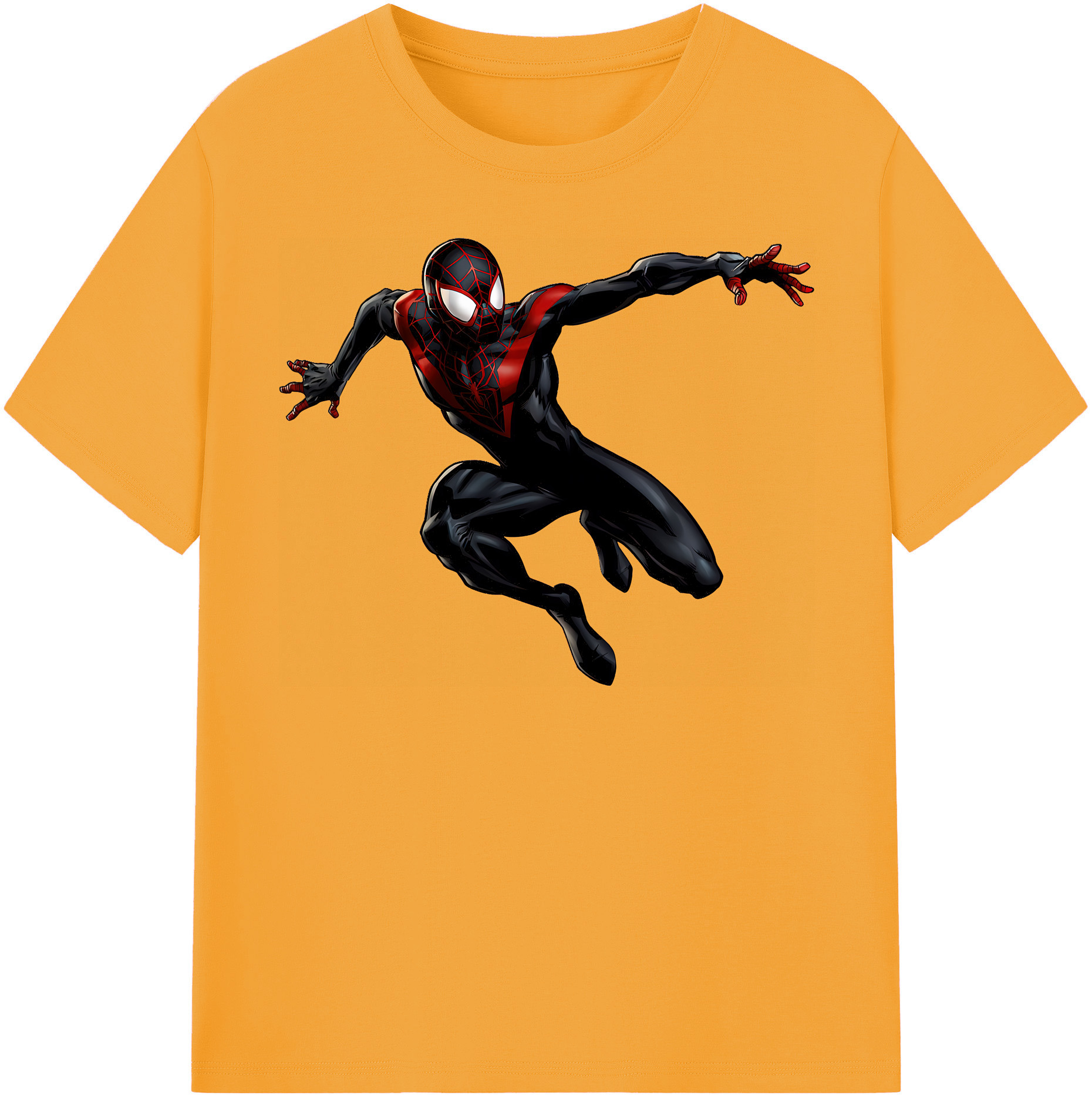 （画像用） Spider Man スパイダーマン 綿100％半袖Tシャツ（フロントプリント）