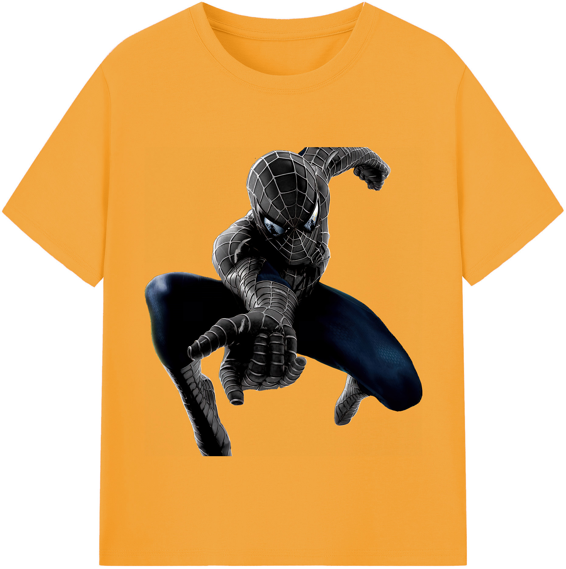 （画像用） Spider Man スパイダーマン 綿100％半袖Tシャツ（フロントプリント）