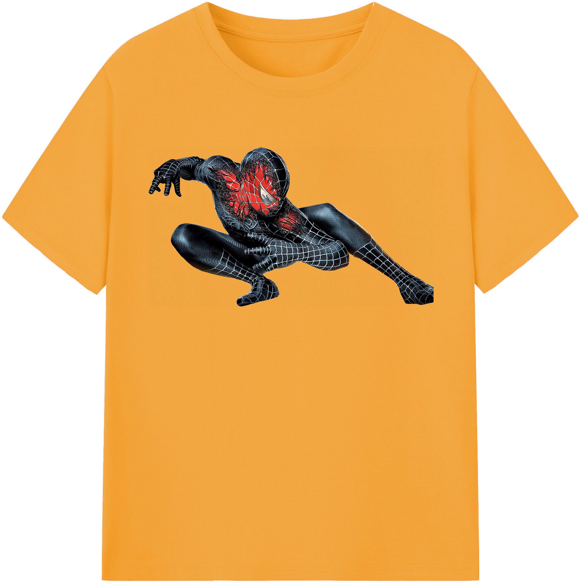（画像用） Spider Man スパイダーマン 綿100％半袖Tシャツ（フロントプリント）