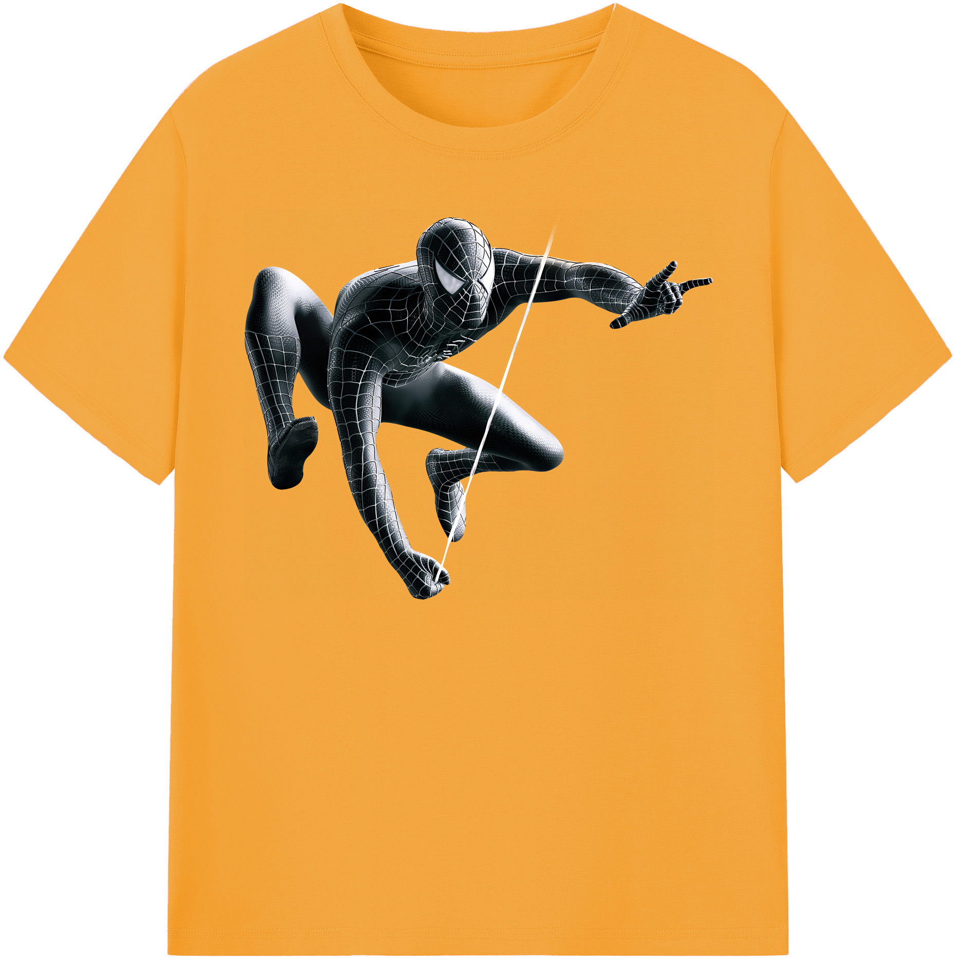 （画像用） Spider Man スパイダーマン 綿100％半袖Tシャツ（フロントプリント）