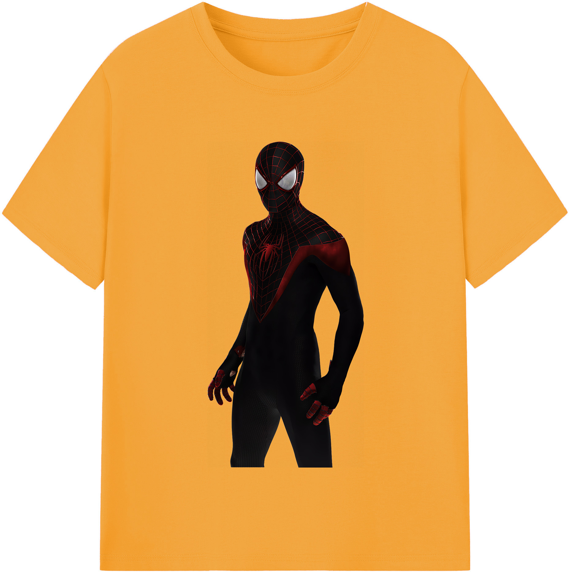 （画像用） Spider Man スパイダーマン 綿100％半袖Tシャツ（フロントプリント）