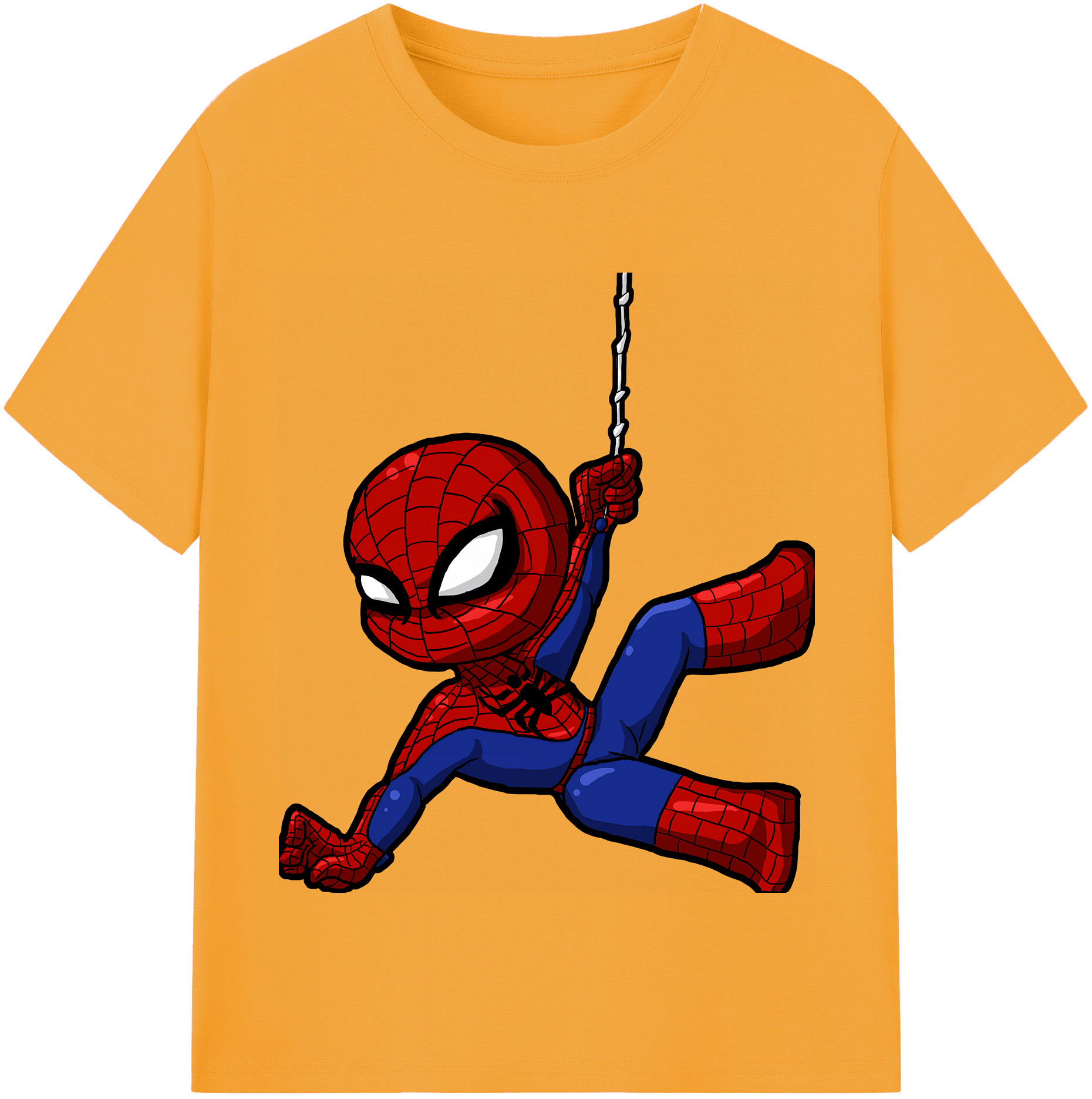 （画像用） Spider Man スパイダーマン 綿100％半袖Tシャツ（フロントプリント）