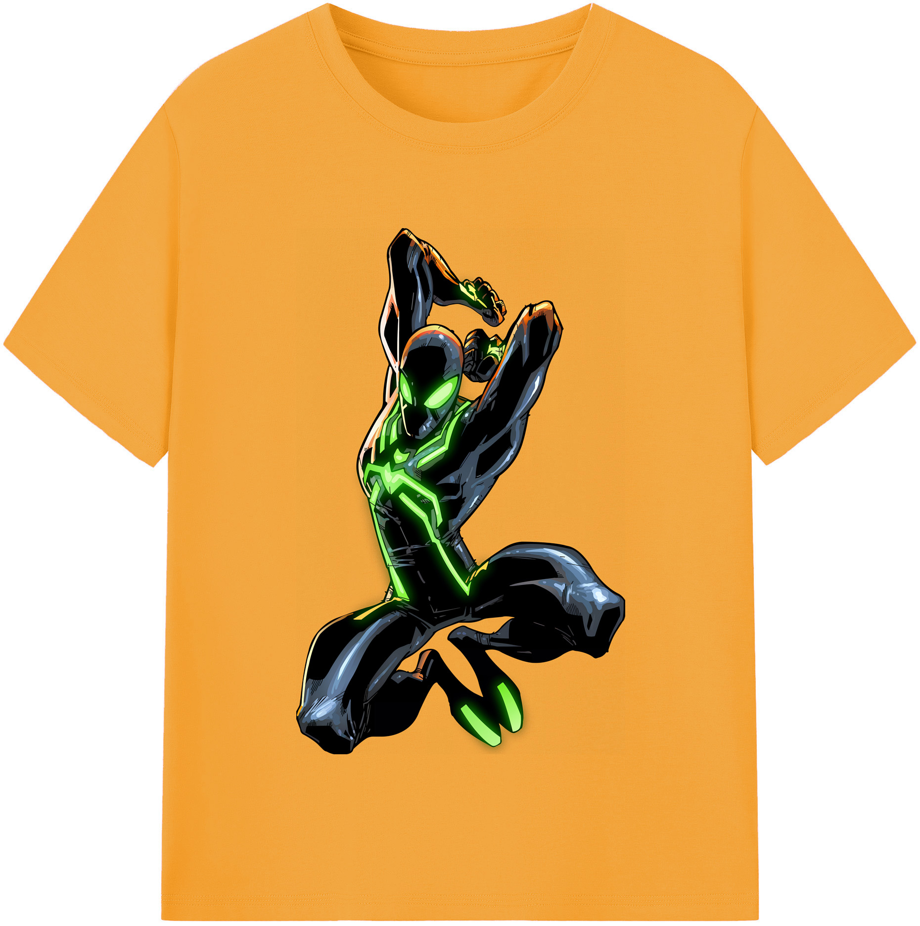 （画像用） Spider Man スパイダーマン 綿100％半袖Tシャツ（フロントプリント）