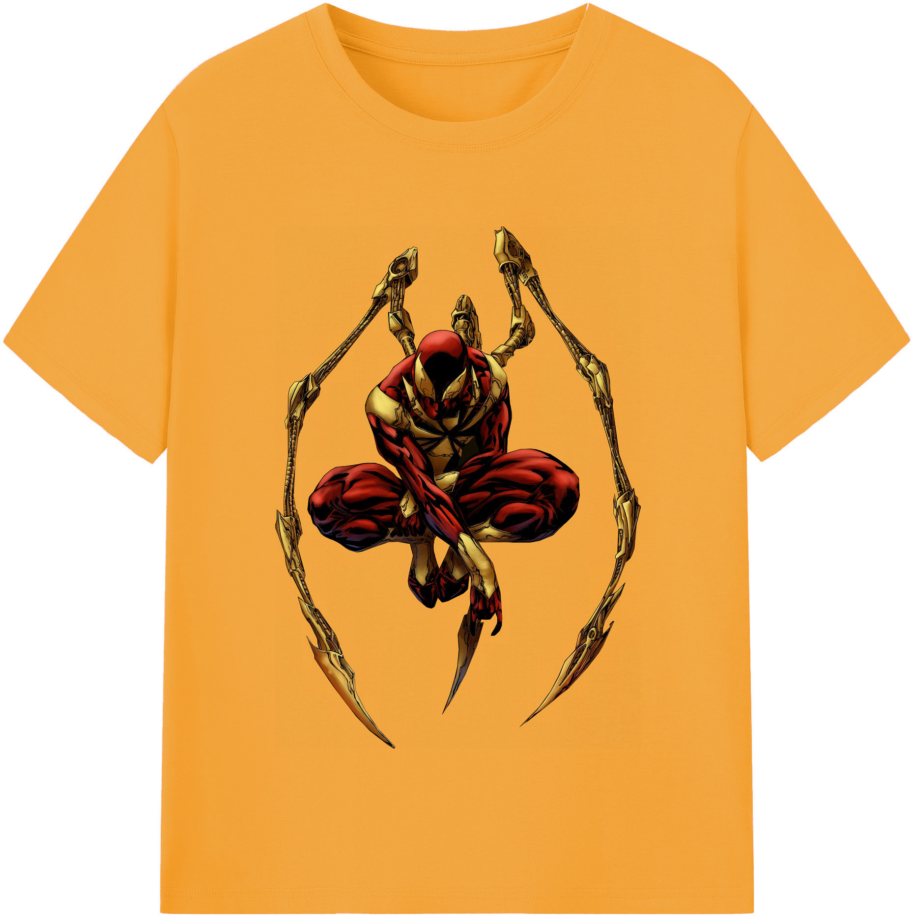 （画像用） Spider Man スパイダーマン 綿100％半袖Tシャツ（フロントプリント）
