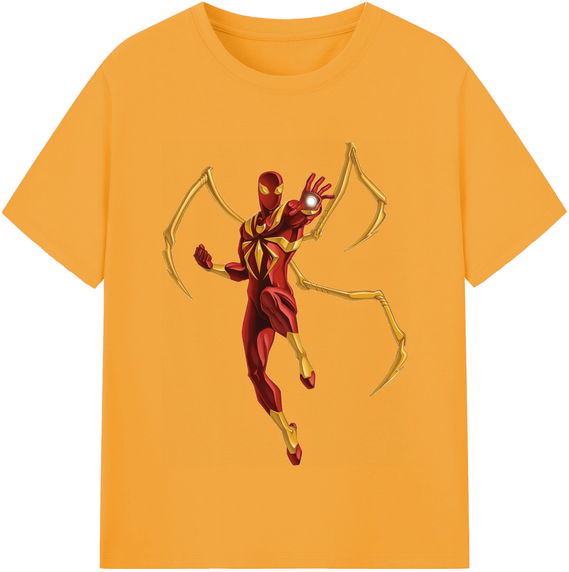（画像用） Spider Man スパイダーマン 綿100％半袖Tシャツ（フロントプリント）