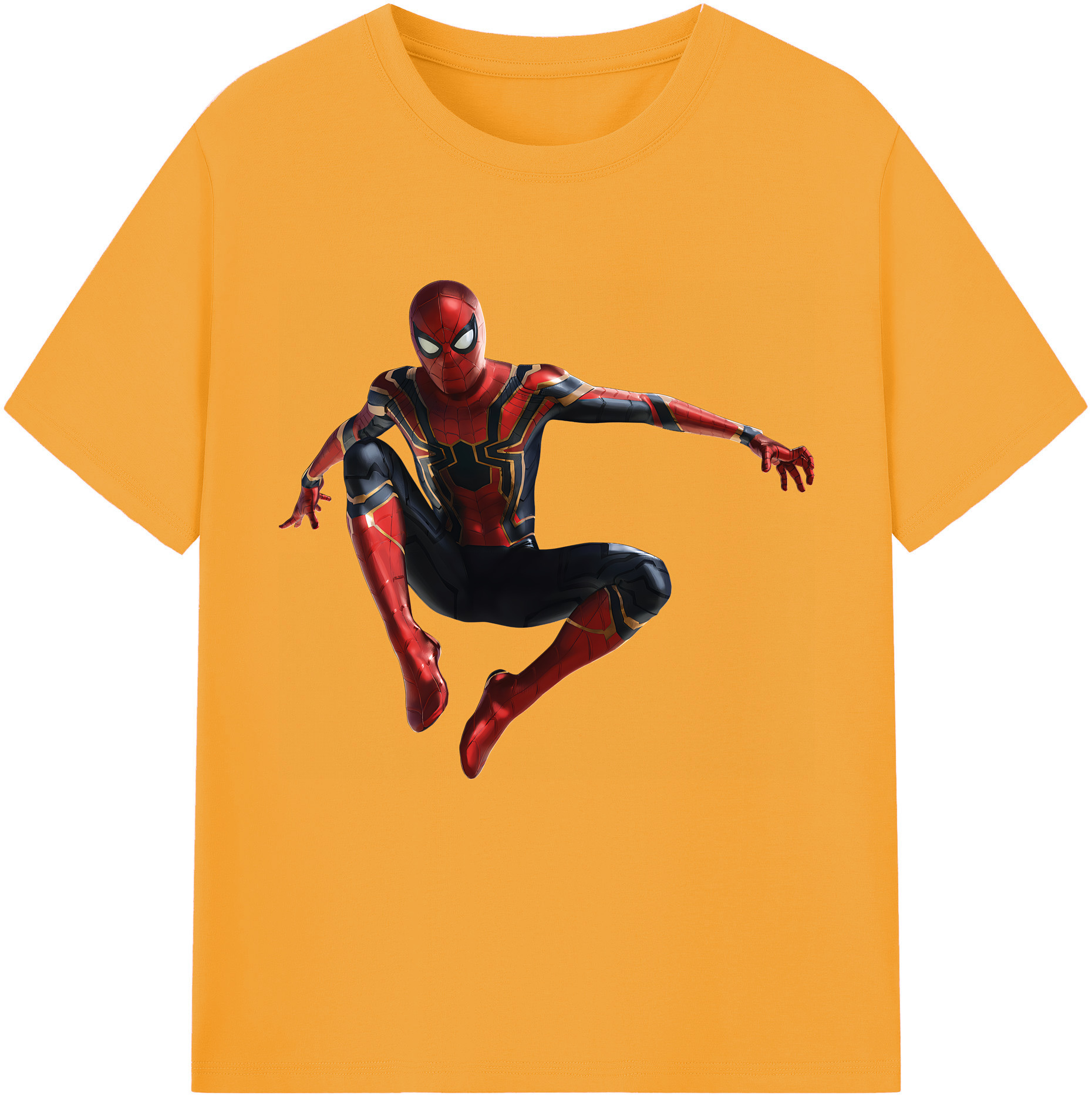 （画像用） Spider Man スパイダーマン 綿100％半袖Tシャツ（フロントプリント）