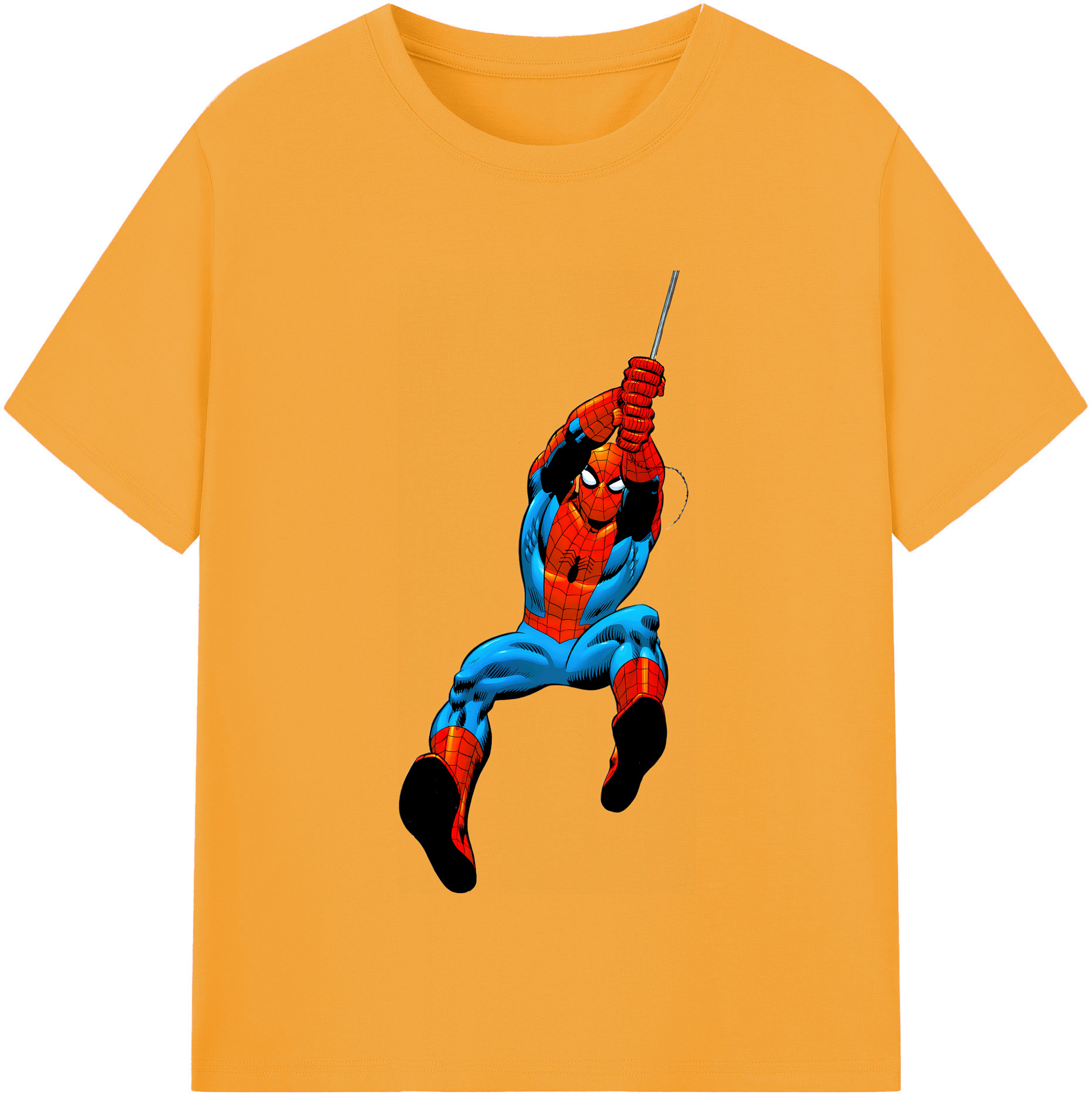 （画像用） Spider Man スパイダーマン 綿100％半袖Tシャツ（フロントプリント）