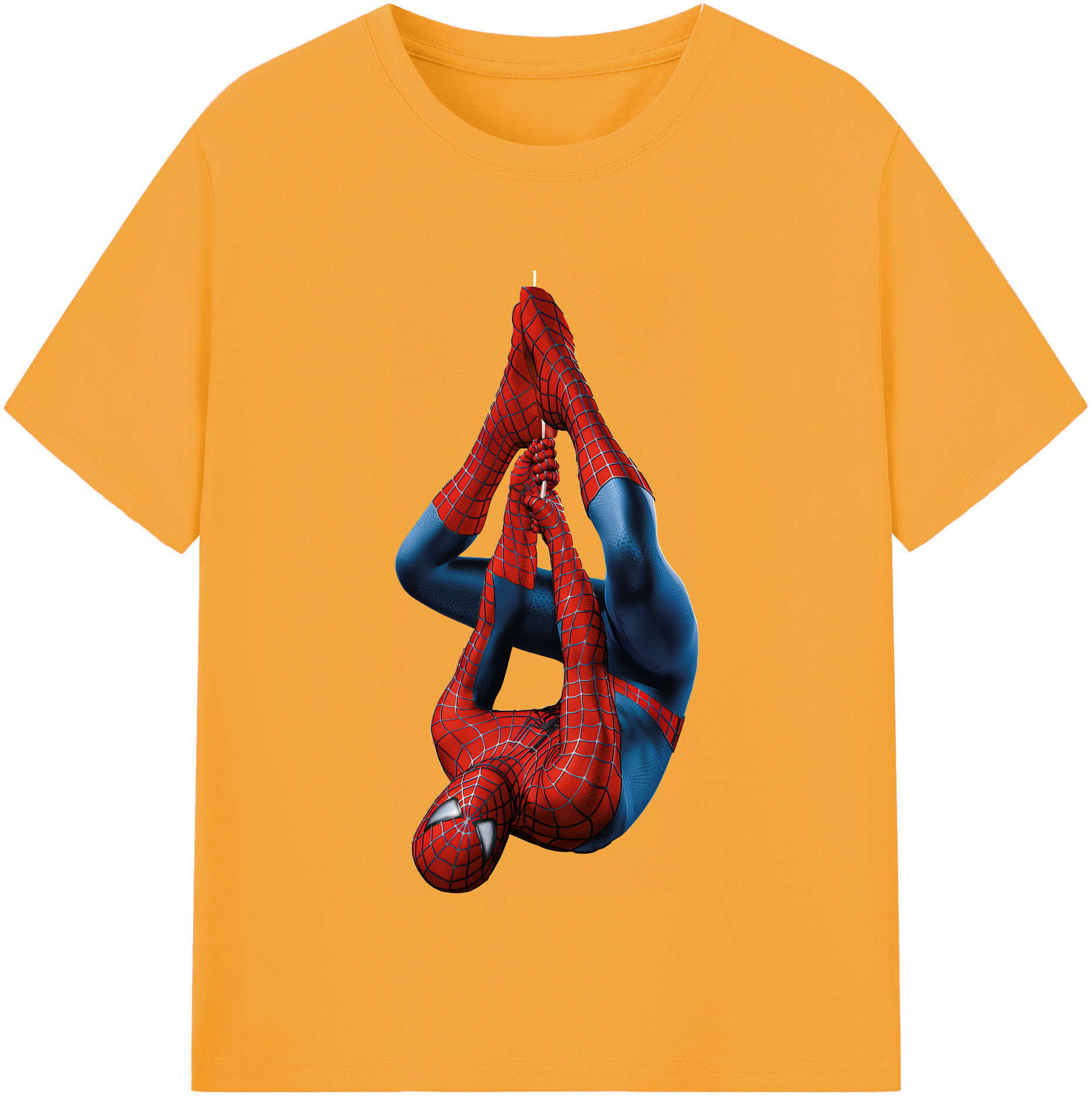 Spider Man スパイダーマン 綿100％半袖Tシャツ（フロントプリント）