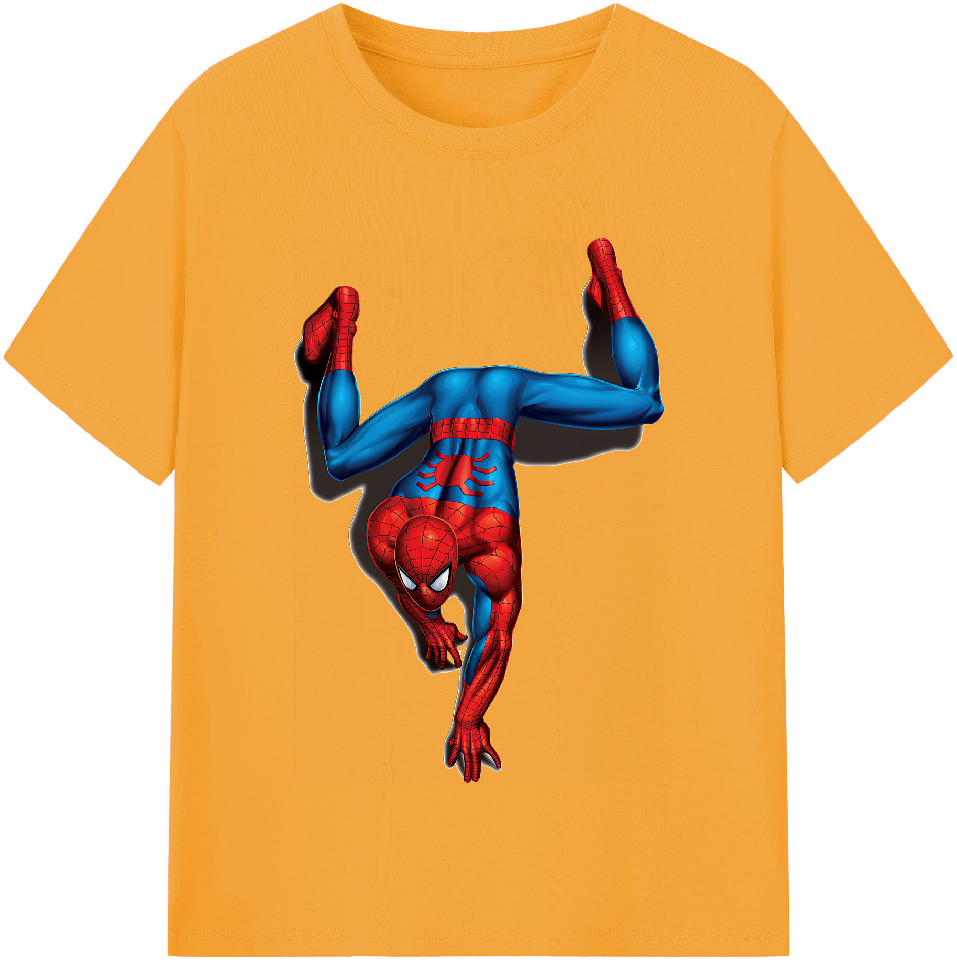 （画像用） Spider Man スパイダーマン 綿100％半袖Tシャツ（フロントプリント）