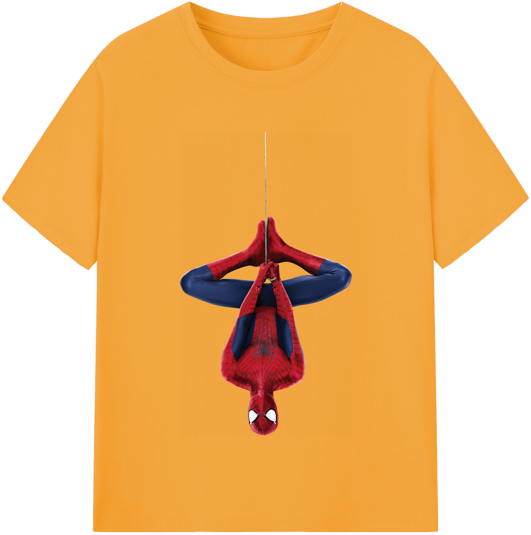 （画像用） Spider Man スパイダーマン 綿100％半袖Tシャツ（フロントプリント）