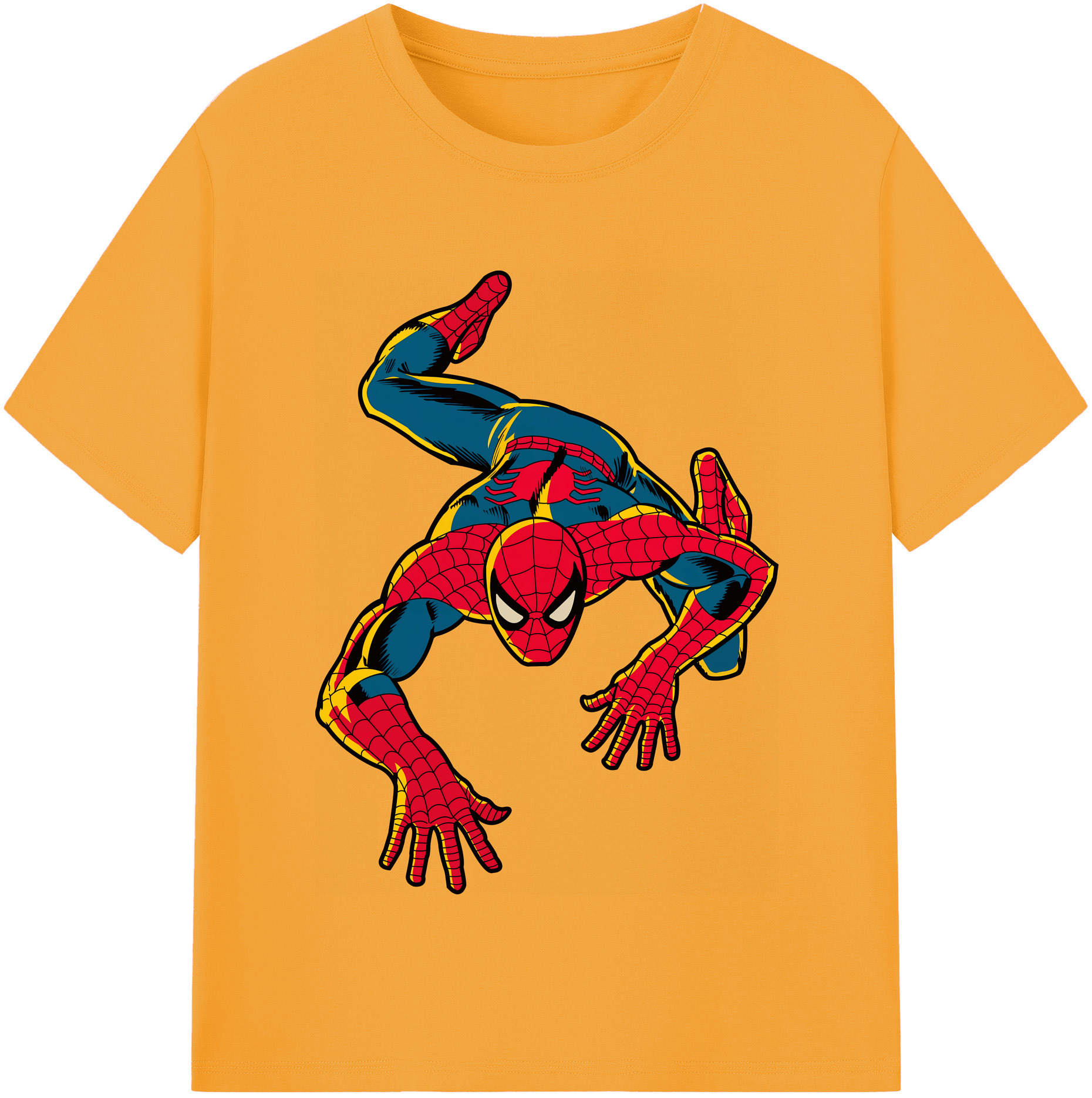 （画像用） Spider Man スパイダーマン 綿100％半袖Tシャツ（フロントプリント）