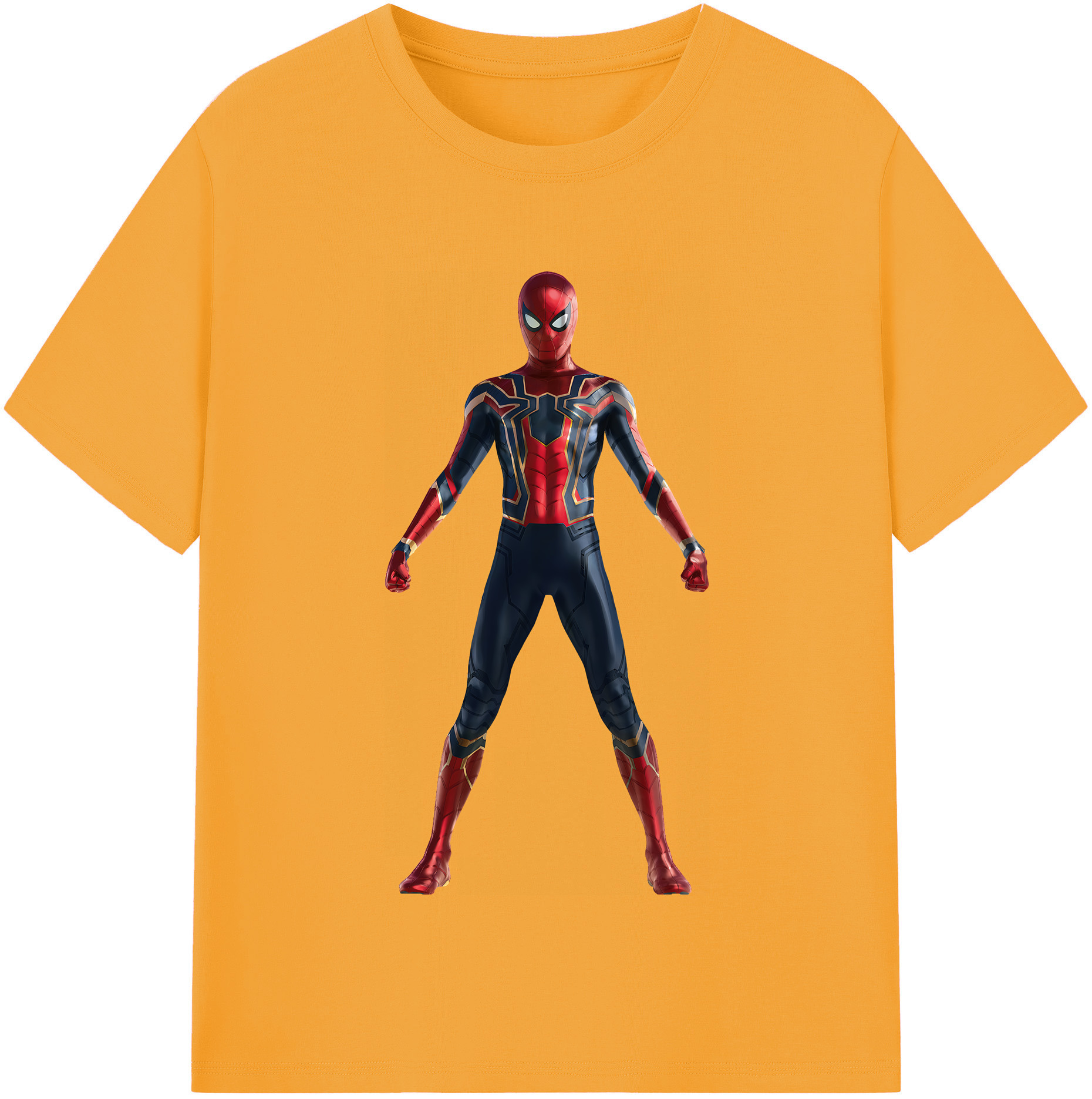 （画像用） Spider Man スパイダーマン 綿100％半袖Tシャツ（フロントプリント）