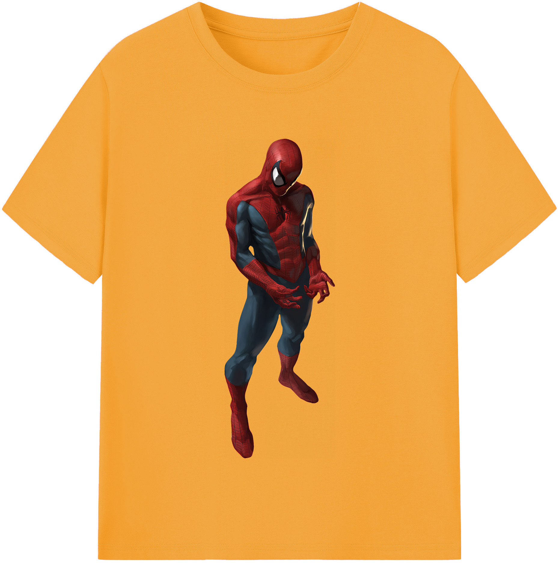 （画像用） Spider Man スパイダーマン 綿100％半袖Tシャツ（フロントプリント）