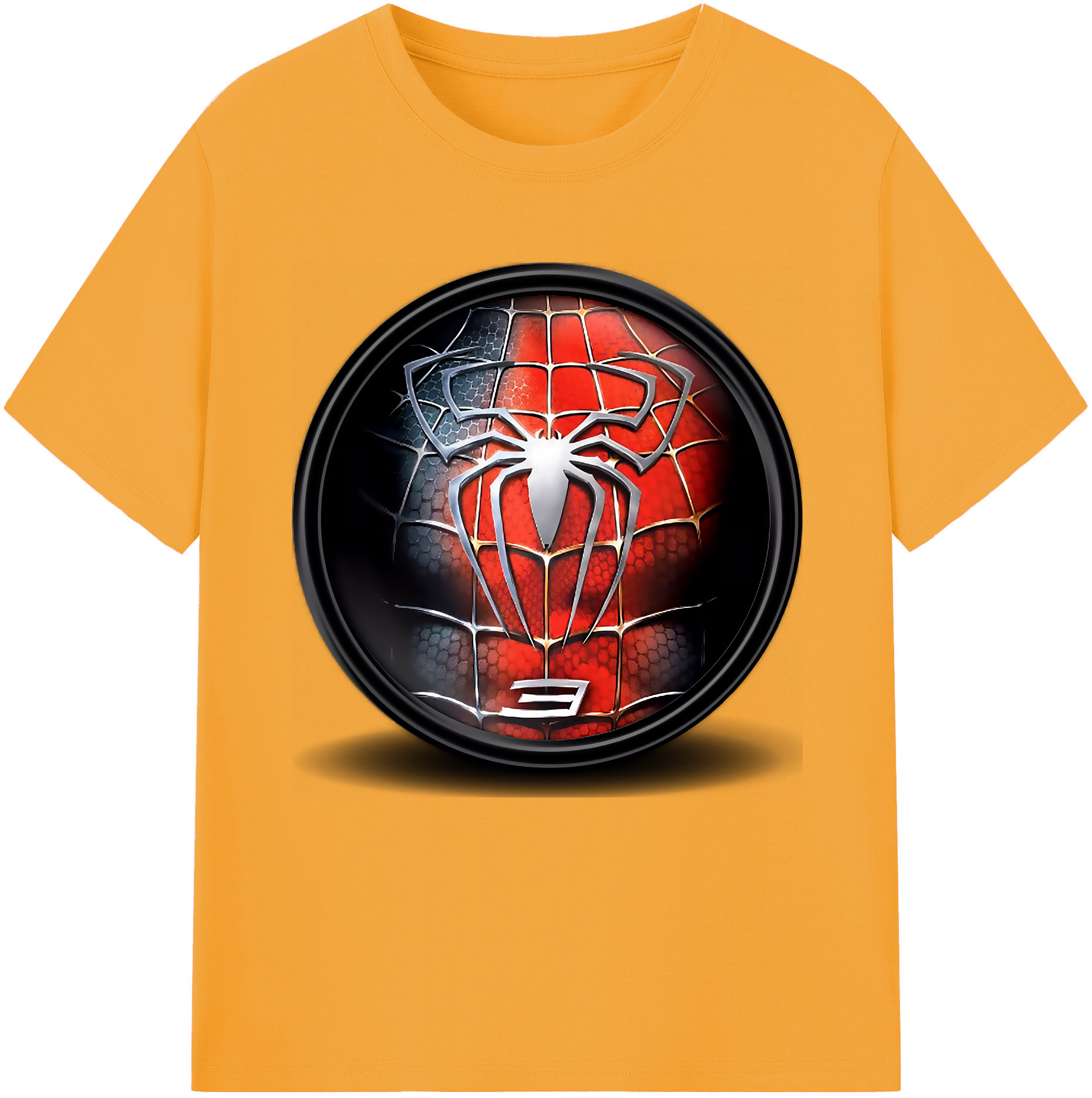 （画像用） Spider Man スパイダーマン 綿100％半袖Tシャツ（フロントプリント）