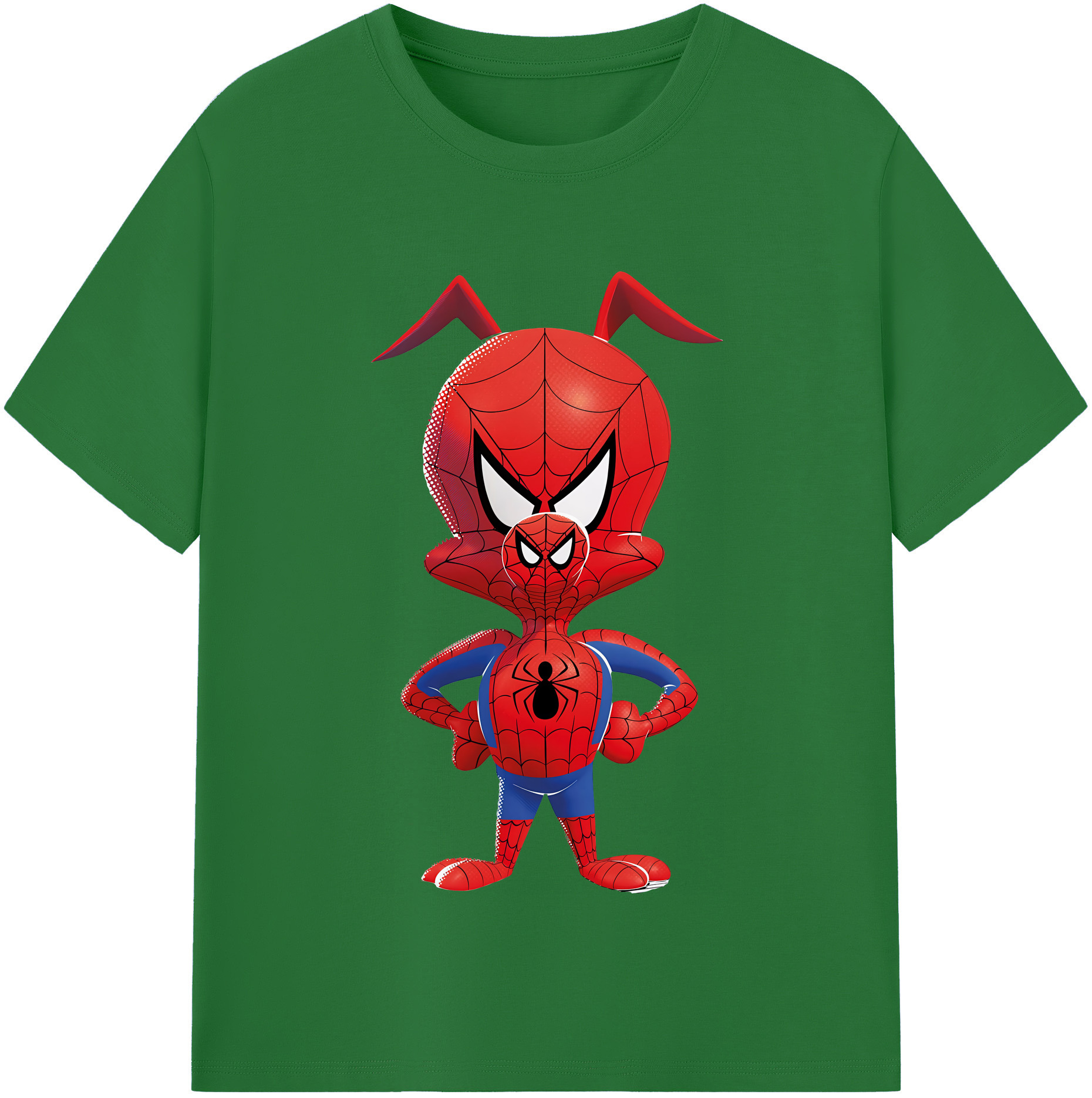 （画像用） Spider Man スパイダーマン 綿100％半袖Tシャツ（フロントプリント）