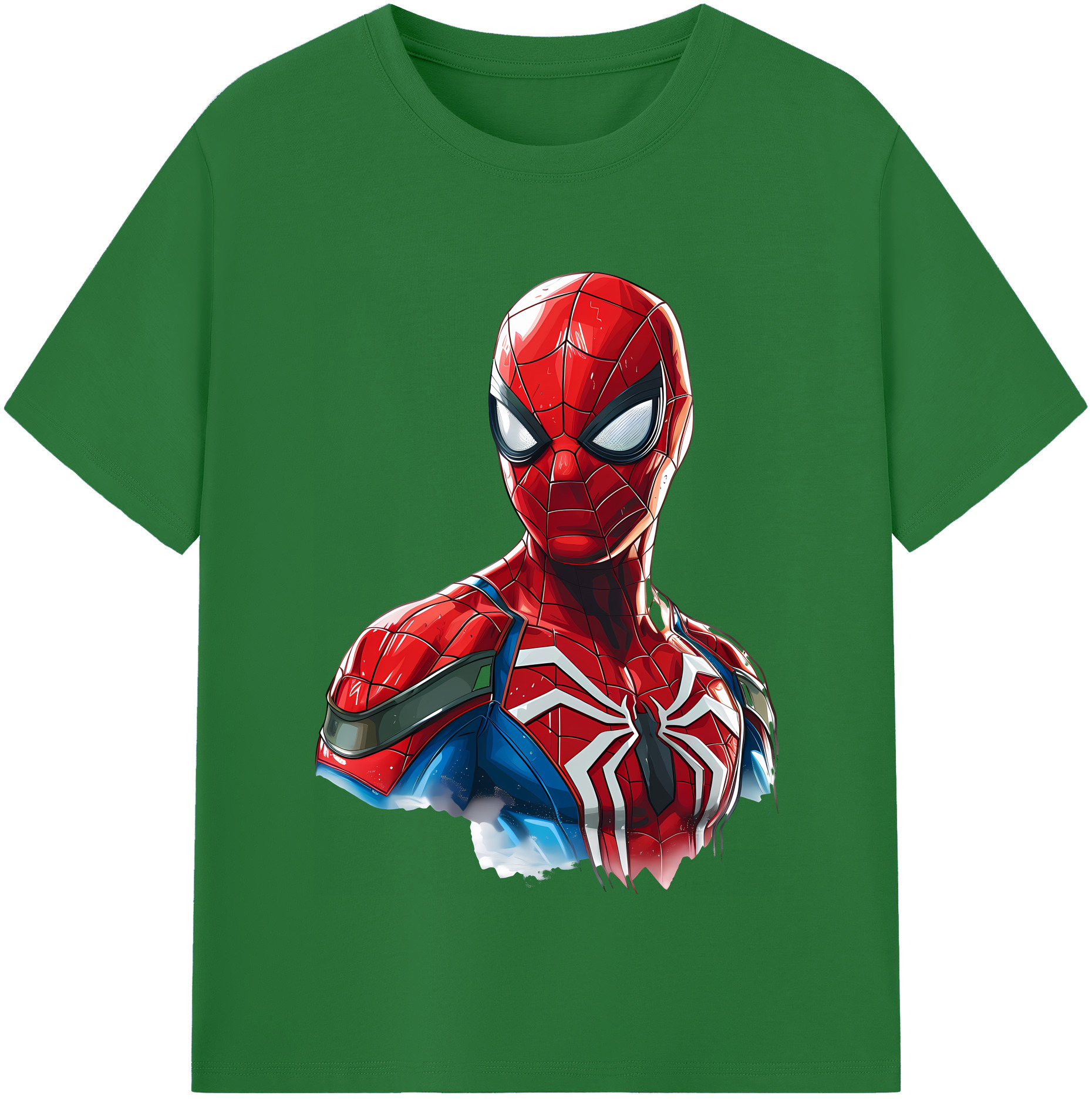 （画像用） Spider Man スパイダーマン 綿100％半袖Tシャツ（フロントプリント）