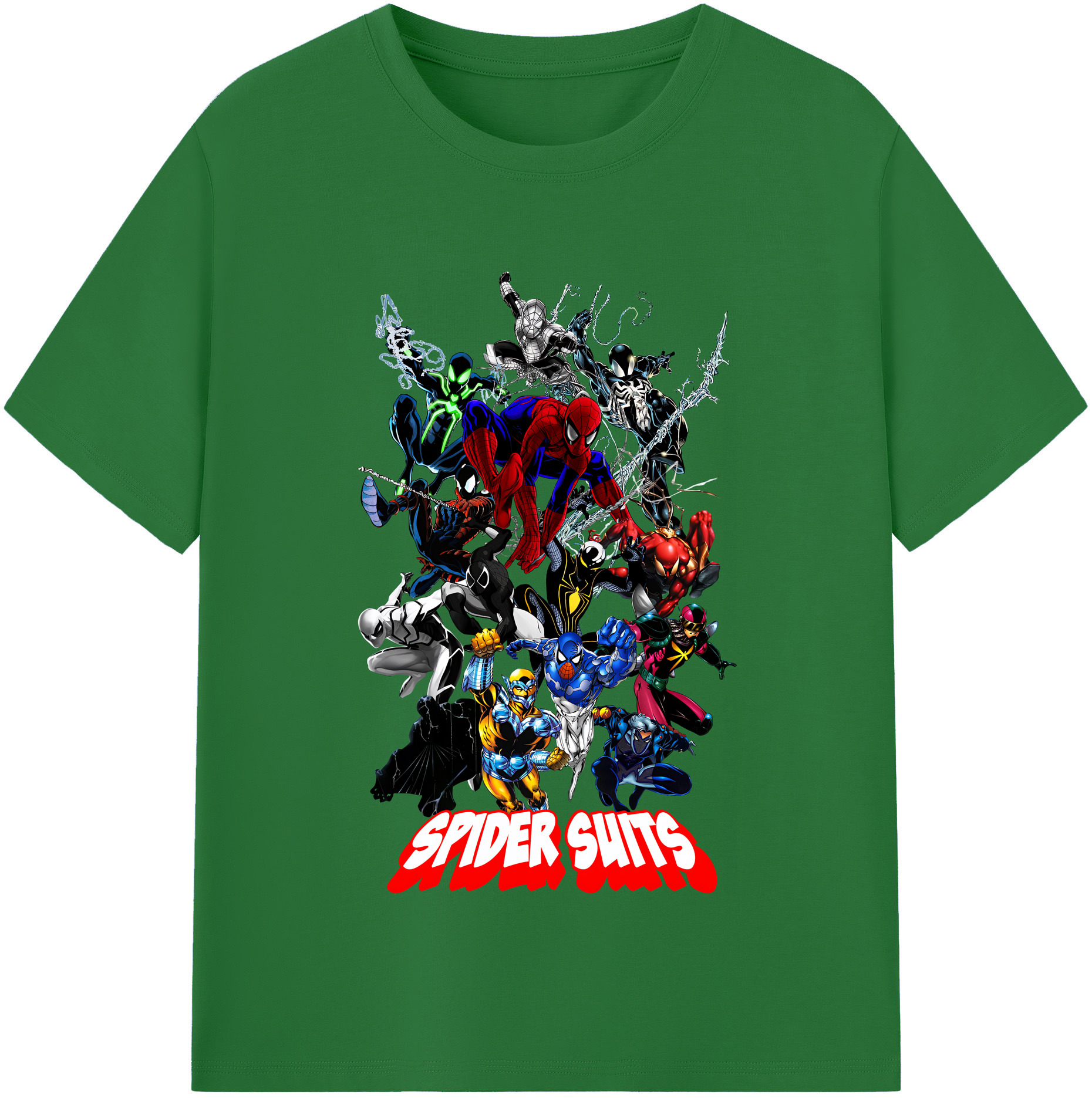 （画像用） Spider Man スパイダーマン 綿100％半袖Tシャツ（フロントプリント）